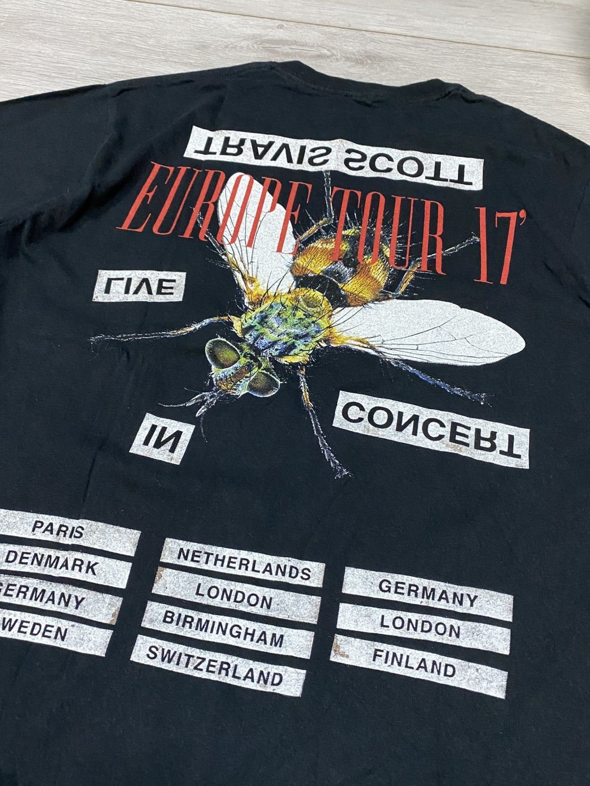 Travis Scott Travis Scott Europe tour 2017 tee fly Size US M / EU 48-50 / 2 - 3 Thumbnail