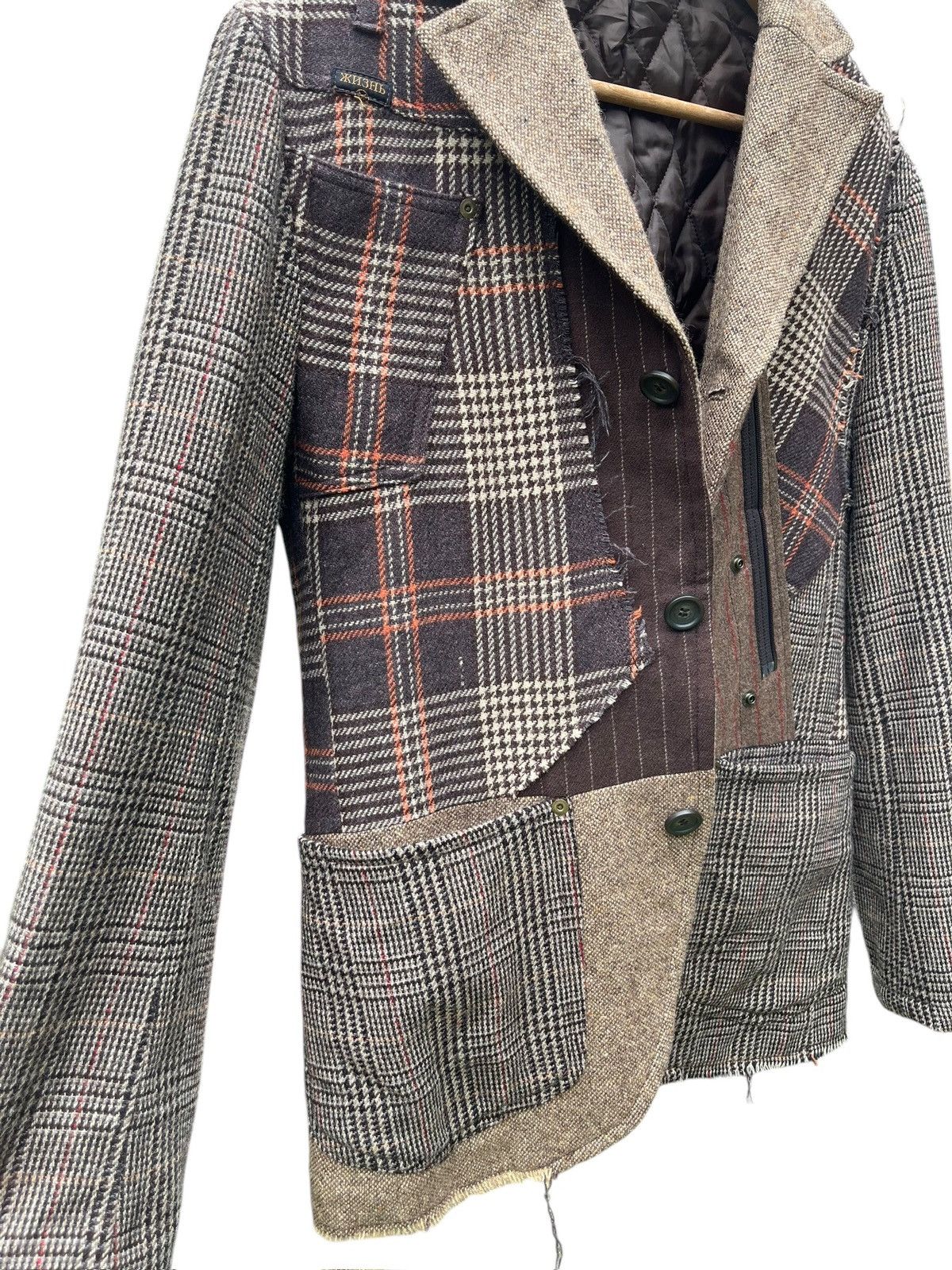 Japanese Brand Жизнь x Re B’2nd wool casual blazer jacket Size US M / EU 48-50 / 2 - 12 Thumbnail
