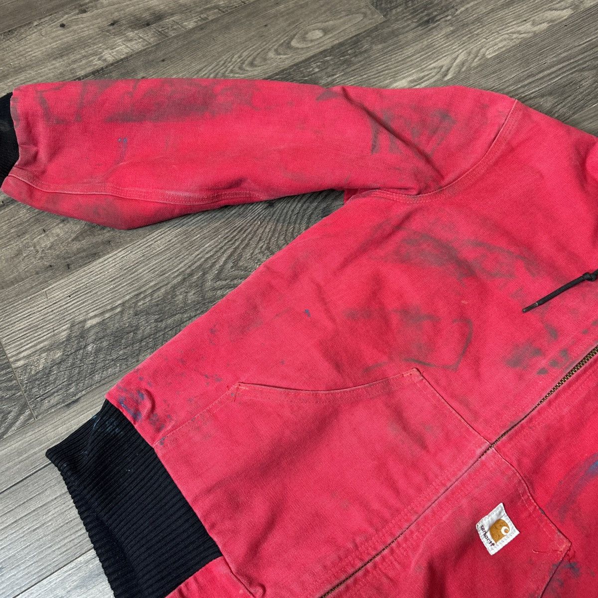 Carhartt Vintage carhartt j130 red hooded workwear jacket Size US S / EU 44-46 / 1 - 6 Thumbnail