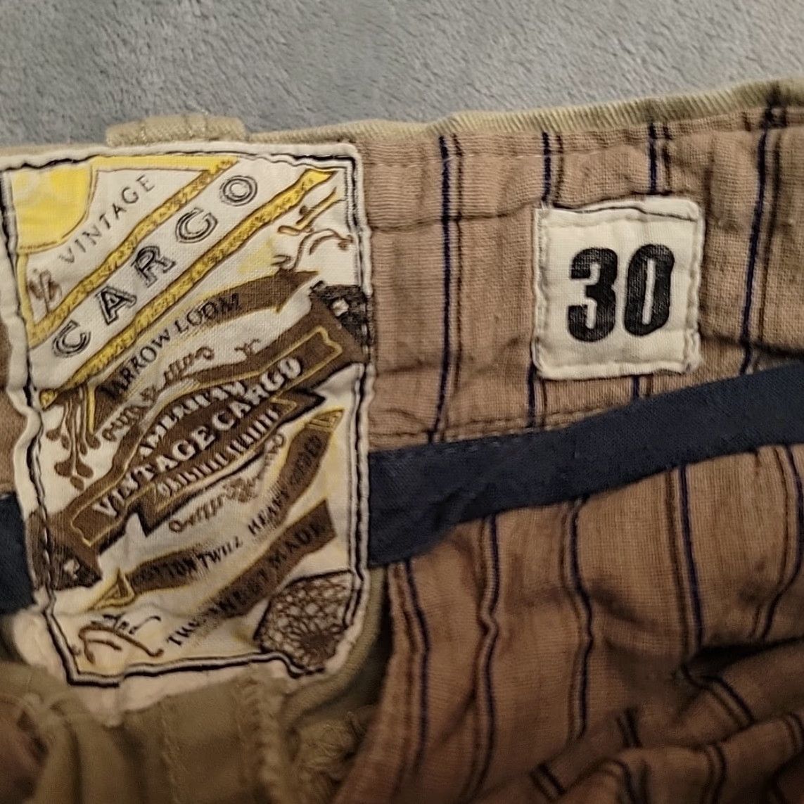 Vintage VINTAGE No Boundaries Shorts Mens 30 Khaki Cargo Flat Front Y2K Cotton Twill Beige Pockets Casual Mens Size US 30 / EU 46 - 3 Thumbnail