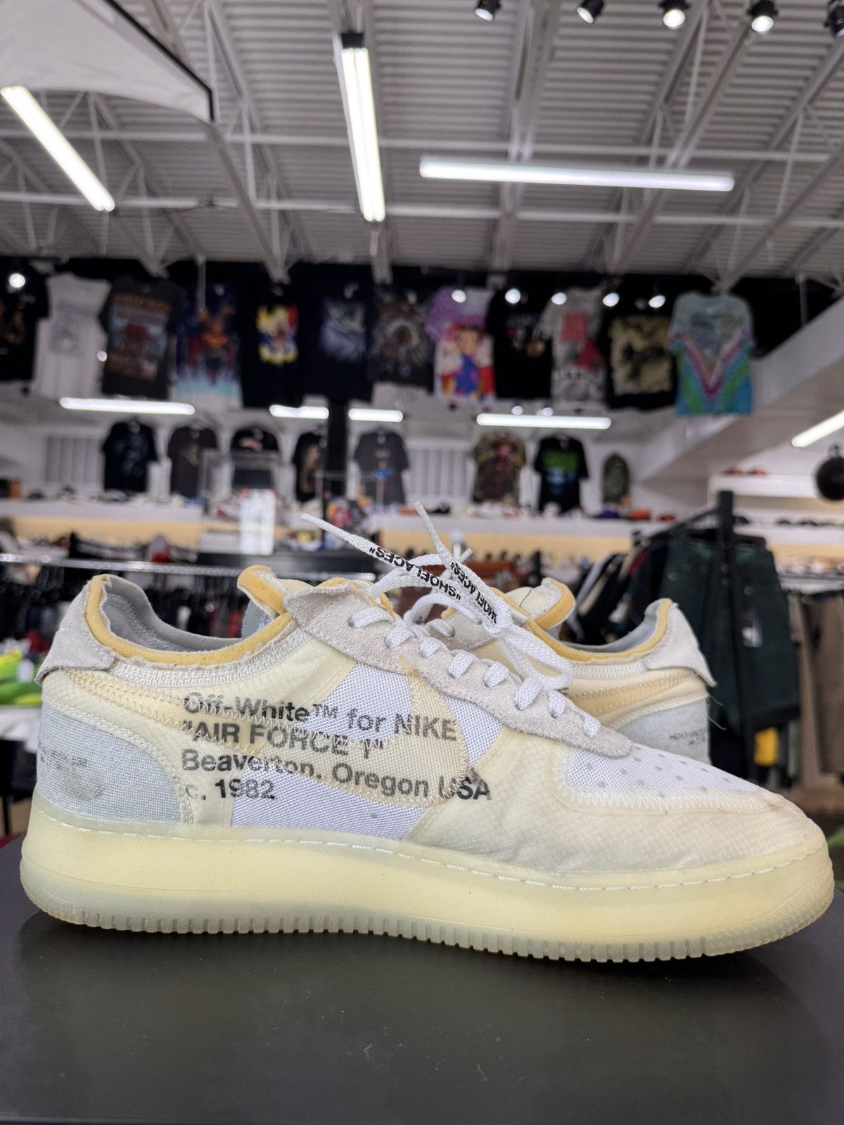 Nike × Off-White Off White Nike Air Force 1 Low Sz. 13 (2017) Size US 13 / EU 46 - 3 Thumbnail