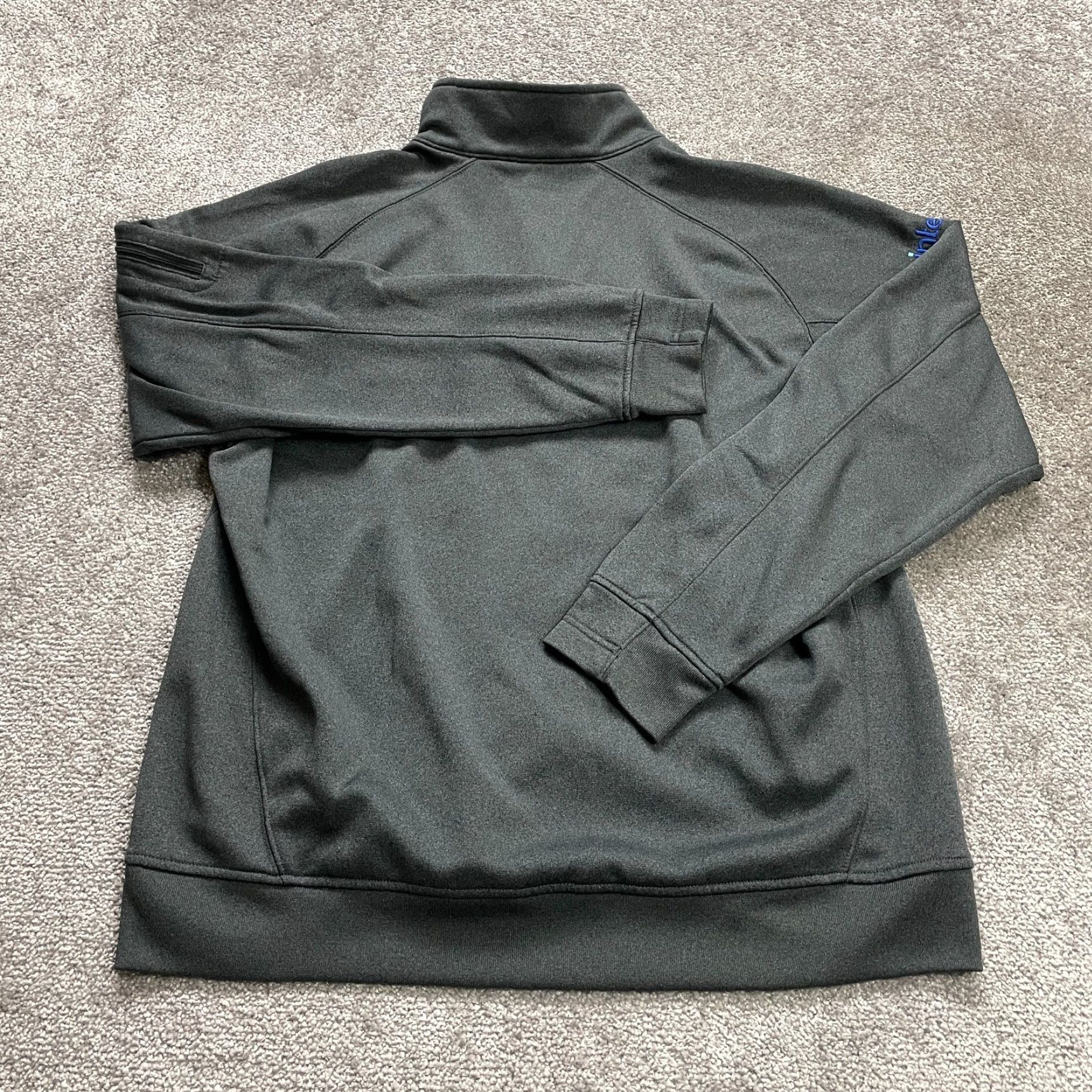 Vintage VINTAGE Sport-Tek Sweatshirt Mens Large Dark Gray Zip Up High Neck Fleece Jacket Outdoor Size US L / EU 52-54 / 3 - 2 Thumbnail