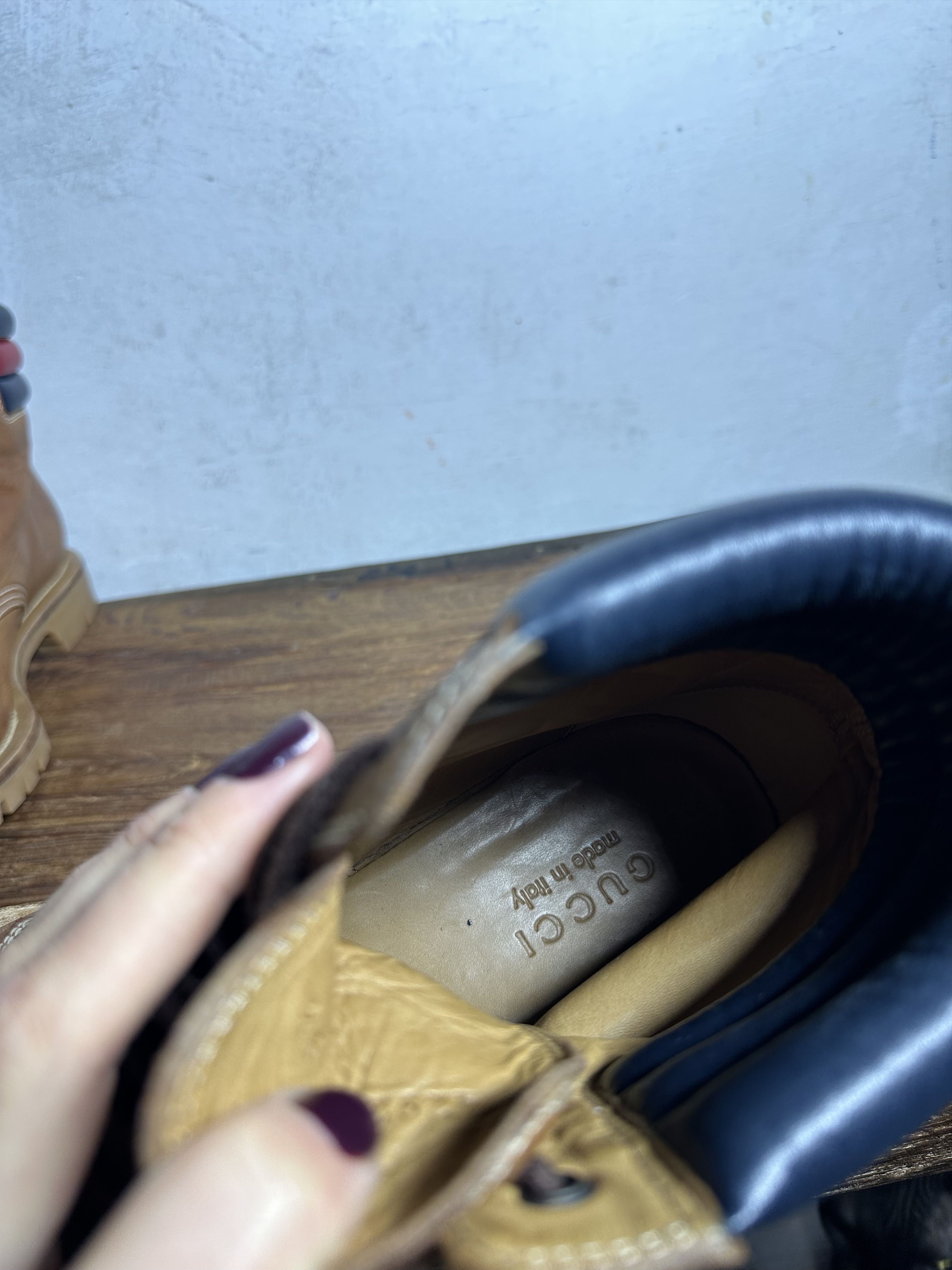 Gucci Gucci Marland Tan Suede Hiking Boots Size US 9.5 / EU 42-43 - 10 Thumbnail