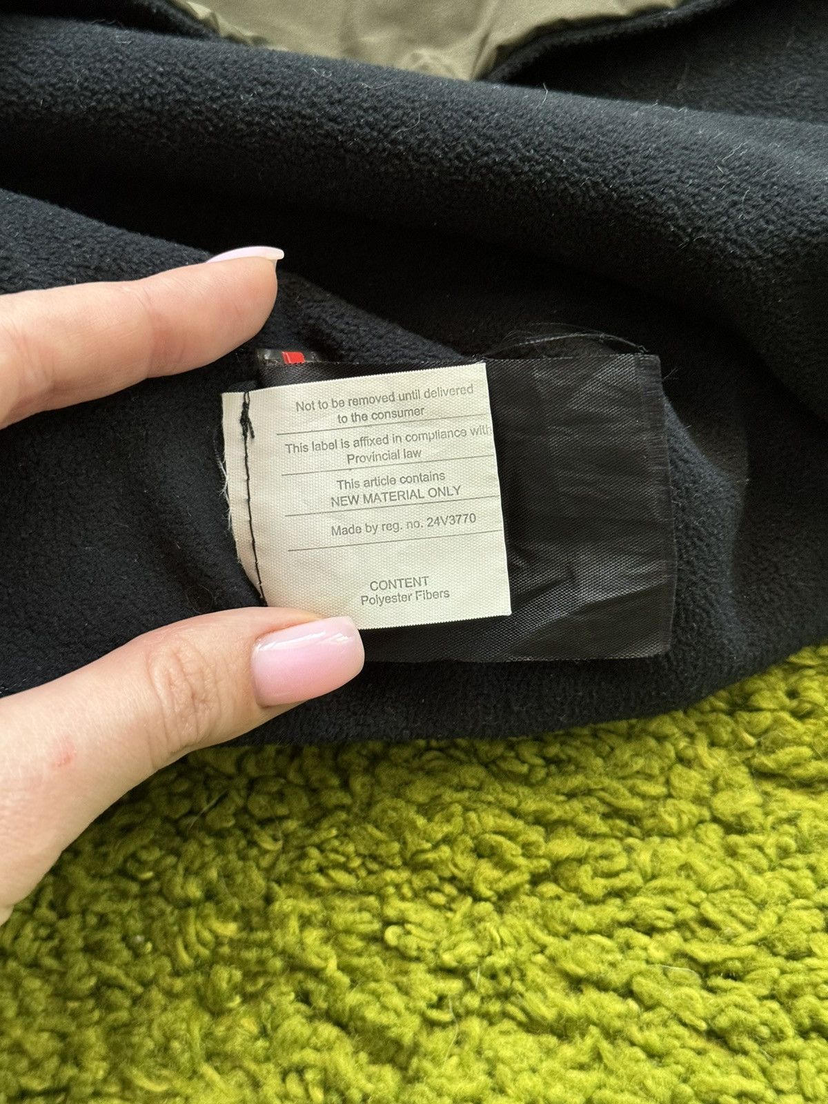Prada × Vintage Prada 2000s vintage nylon fleece red tab scarf Size ONE SIZE - 4 Thumbnail