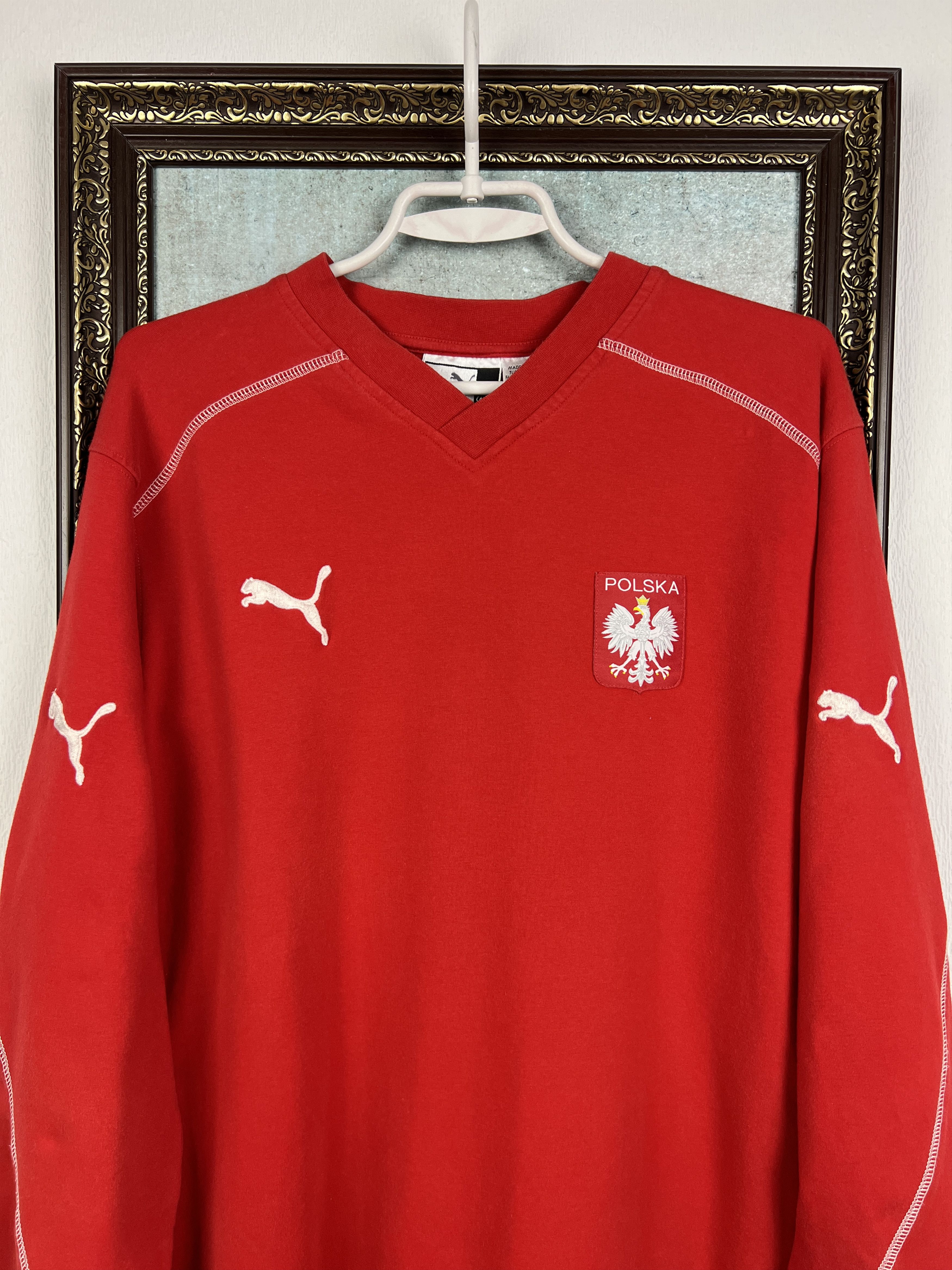 Puma Vintage Poland Football Train Sweatshirt Soccer Crewneck Size US S / EU 44-46 / 1 - 2 Thumbnail