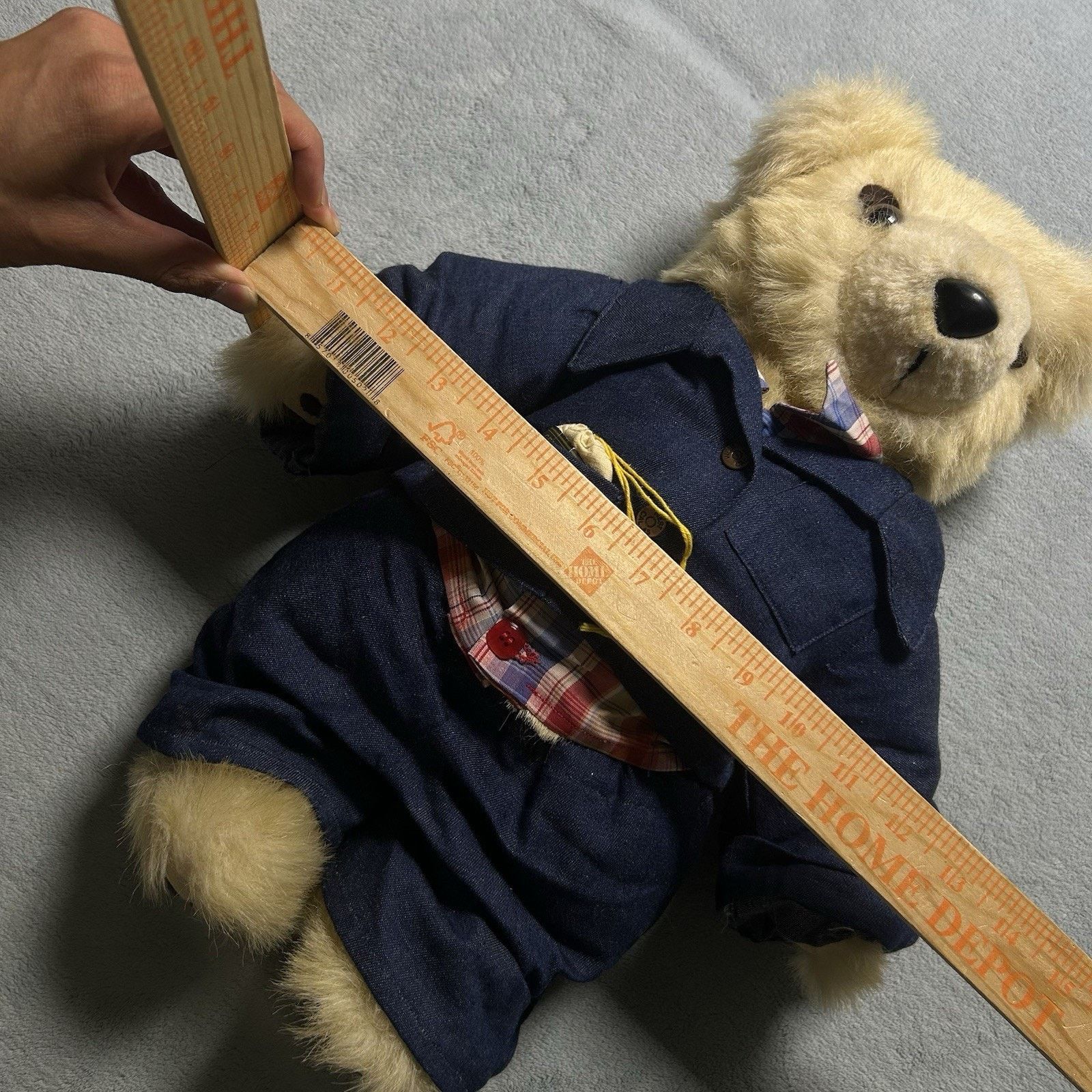 Polo Ralph Lauren VINTAGE STEIFF WHITE MOHAIR TEDDY BEAR LONG F EAR BUTTON 20" Size ONE SIZE - 20 Thumbnail