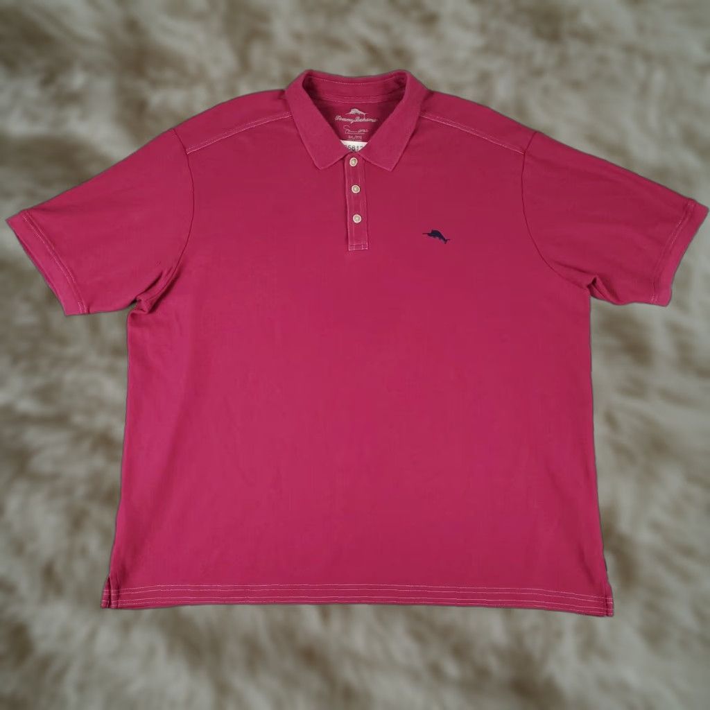 Tommy Bahama Tommy Bahama Polo Shirt Mens 3XL Solid Magenta Casual Short Sleeve Golf Size US XXL / EU 58 / 5 - 1 Thumbnail