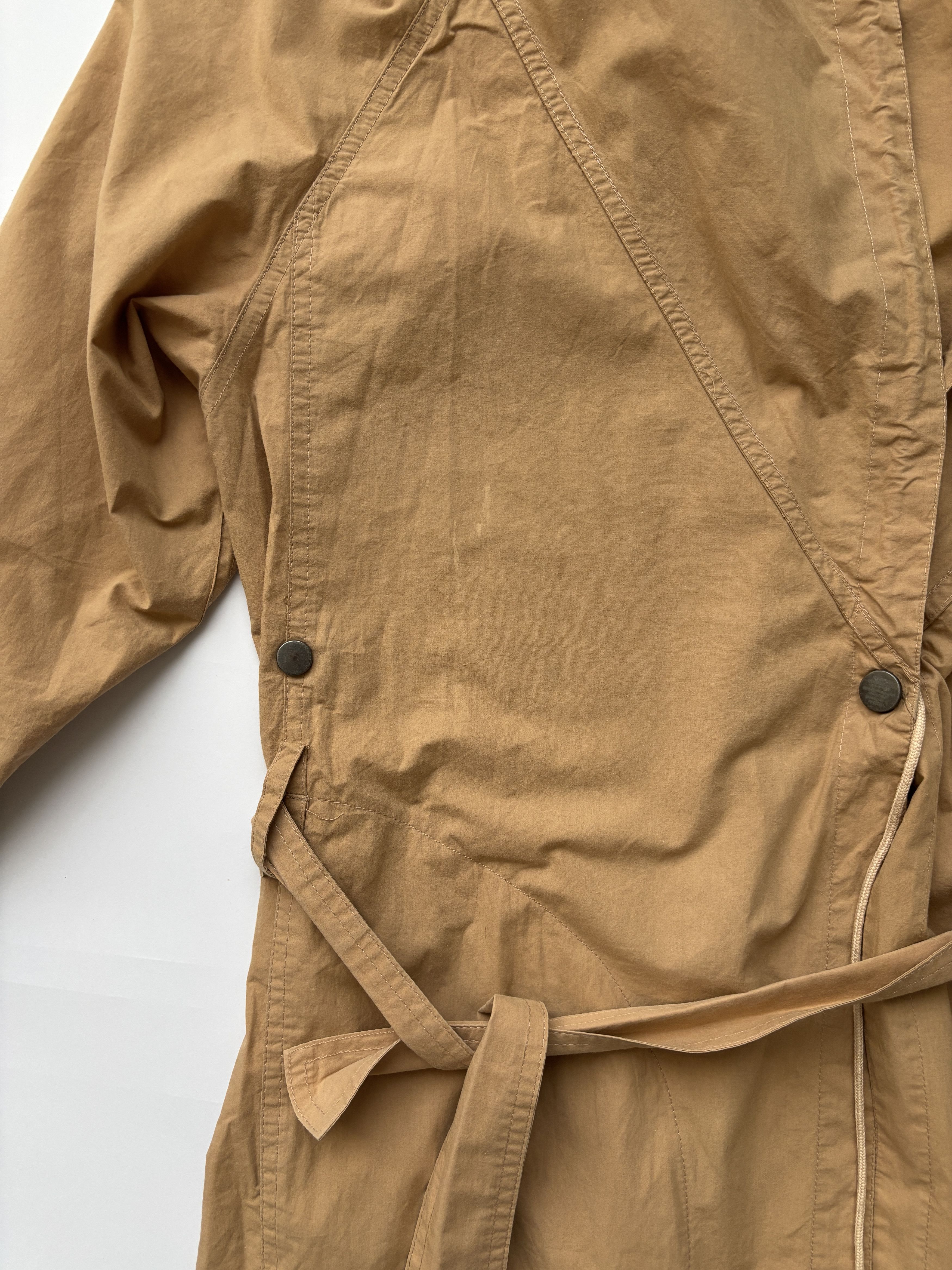 Hussein Chalayan ⚡️QUICK SALE⚡️Hussein Chalayan Beige Belted Cotton Coat Size M / US 6-8 / IT 42-44 - 9 Thumbnail