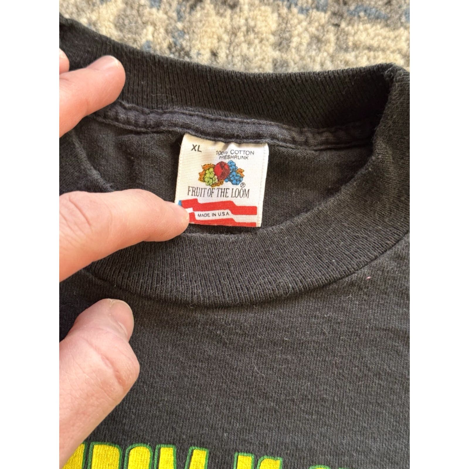Fruit Of The Loom VINTAGE 90a WHEN FREEDOM IS OUTLAWED ONLY OUTLAWS WILL BE FREE WEED T SHIRT XL Size US XL / EU 56 / 4 - 3 Thumbnail