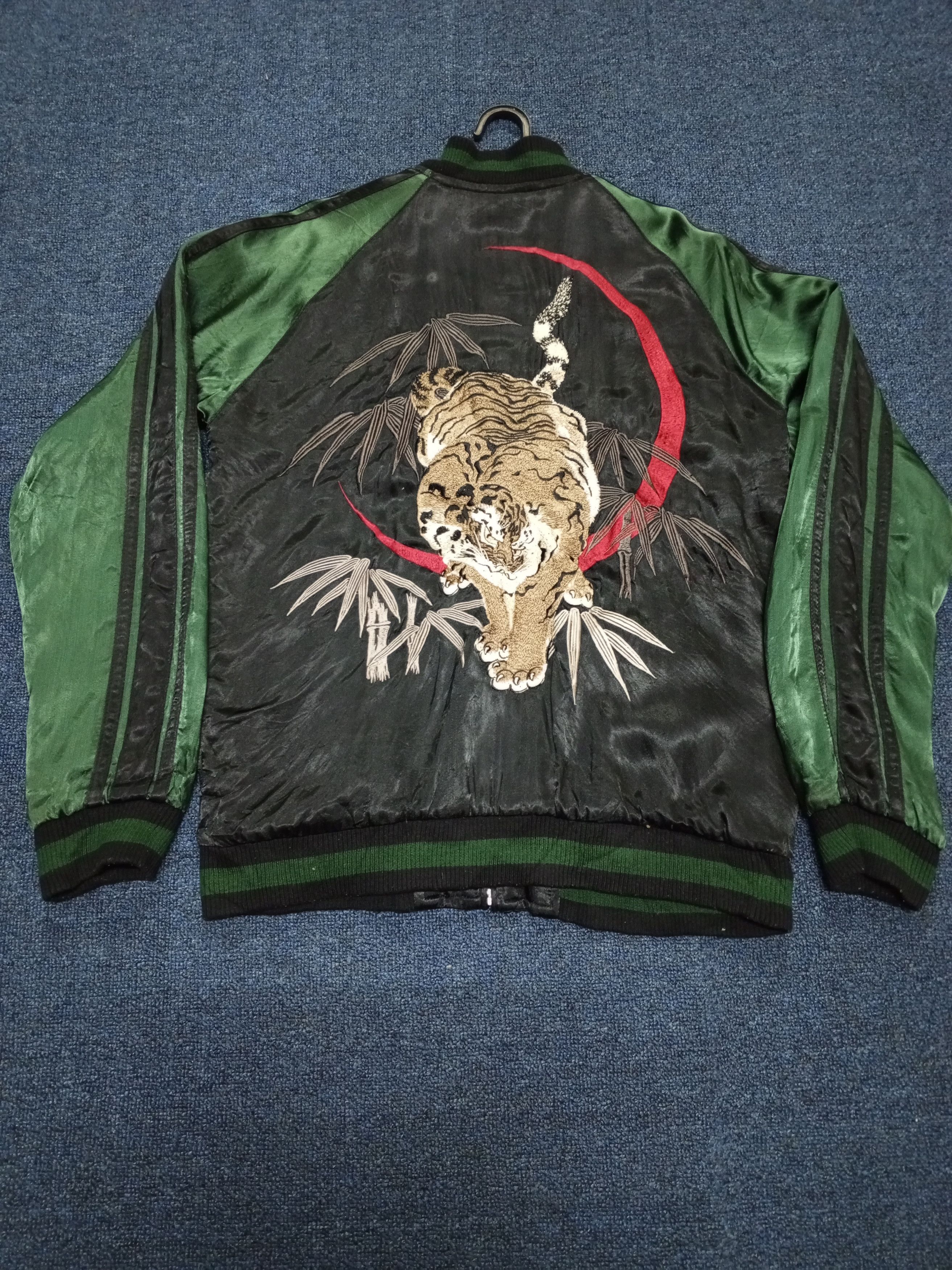 Japanese Brand JAPAN SUKAJAN NYLON JACKET TIGER Size US L / EU 52-54 / 3 - 5 Thumbnail