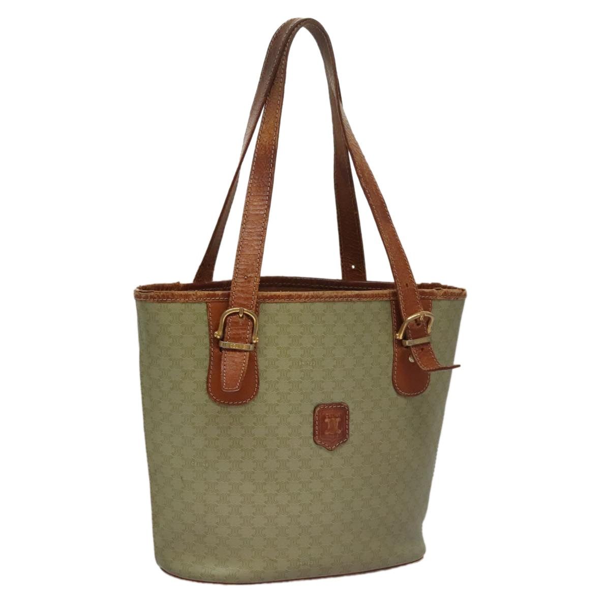 Celine CELINE Macadam Canvas Tote Bag Beige Size ONE SIZE - 1 Thumbnail