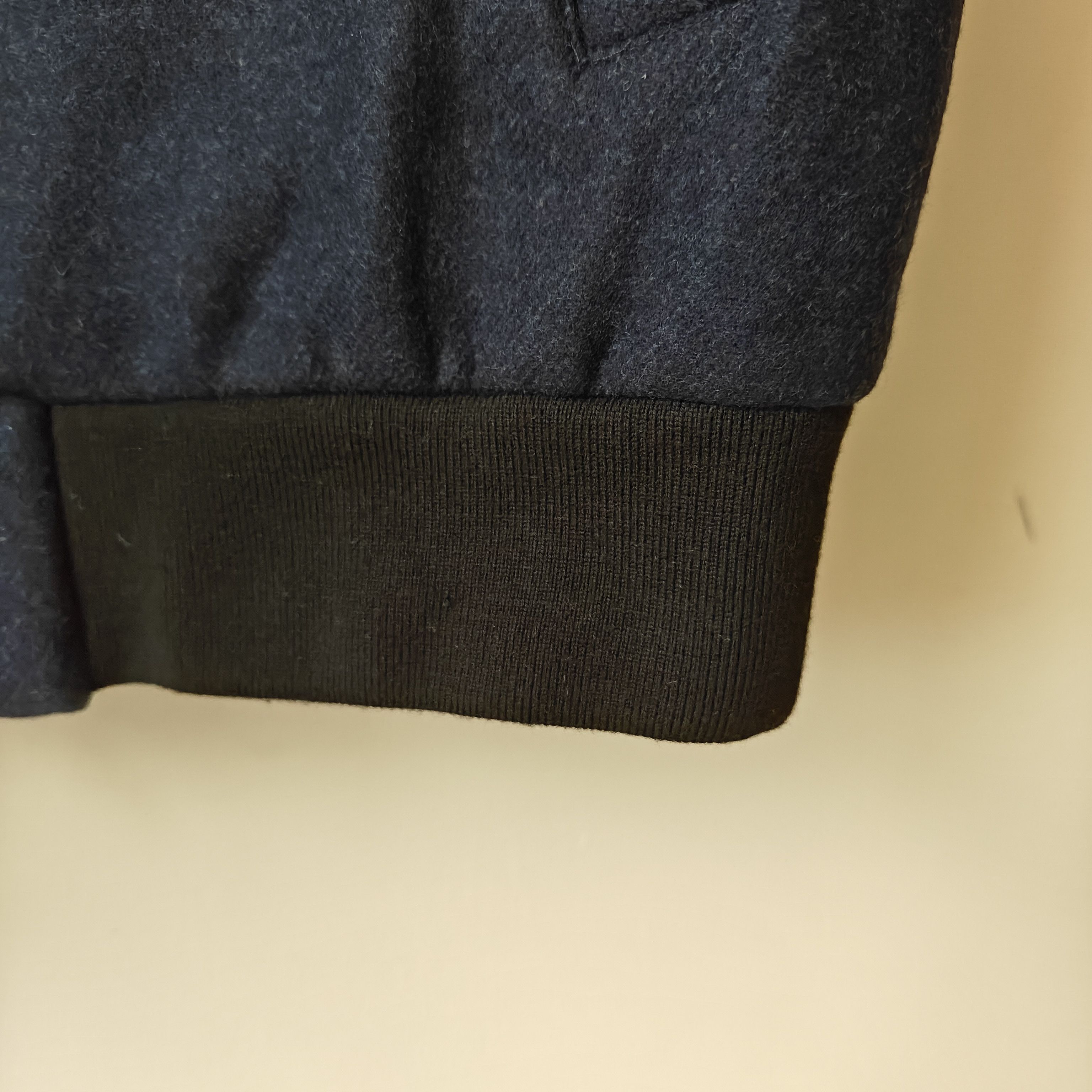 Proper Cloth made in Italy navy flight jacket wool riri zips Size US L / EU 52-54 / 3 - 12 Thumbnail