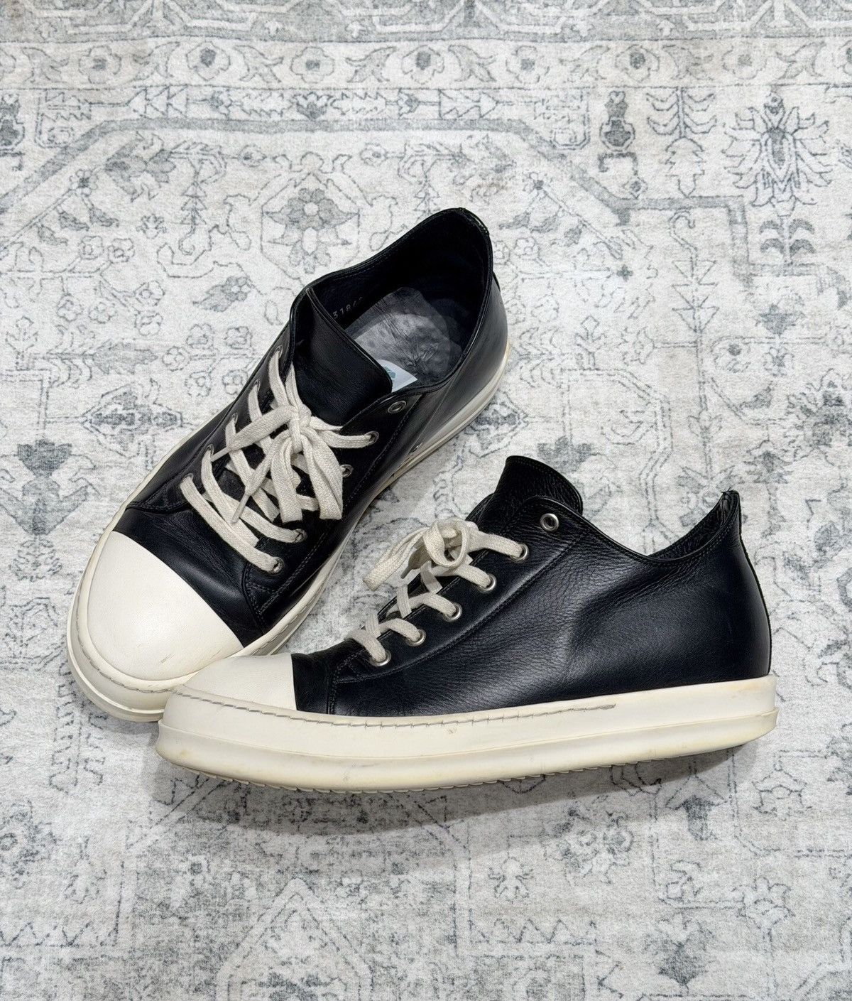 Rick Owens Rick Owens Mainline 25SS Leather Low-Top "Big Converse" Size US 9.5 / EU 42-43 - 4 Thumbnail