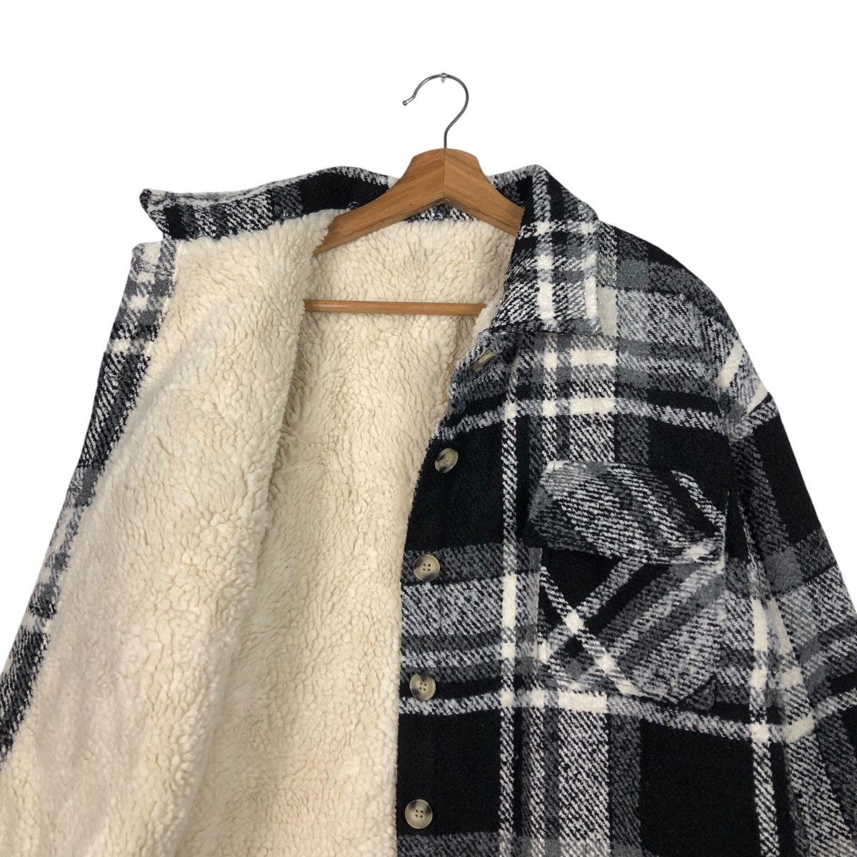 Flannel 📌Vintage Flannel Jacket Blanket Sherpa Private Pause Tartan Size US M / EU 48-50 / 2 - 13 Thumbnail