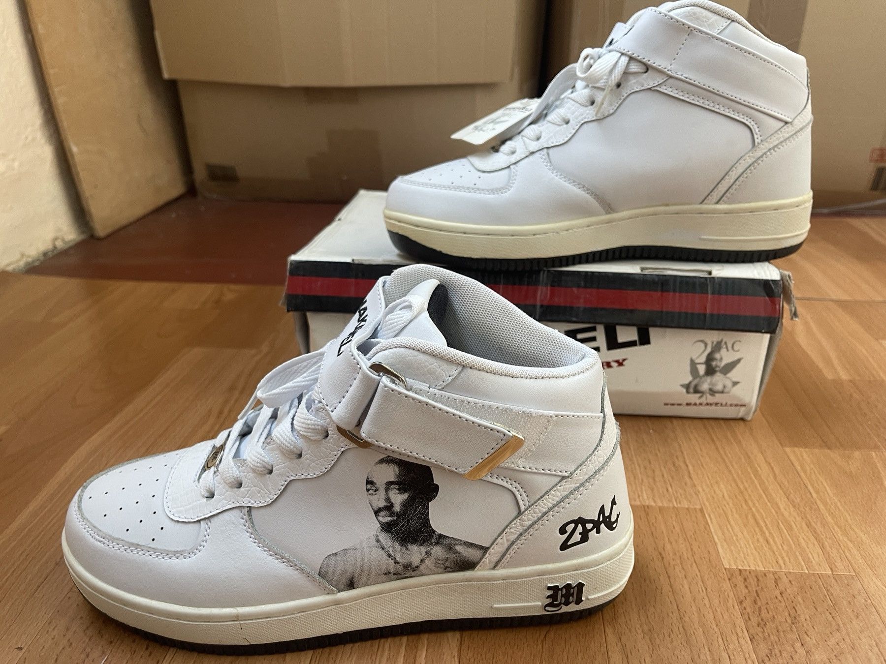 Makaveli MAKAVELI Branded sneakers, 2Pac shoes, Hi Top vintage US 9 Size US 9 / EU 42 - 1 Thumbnail