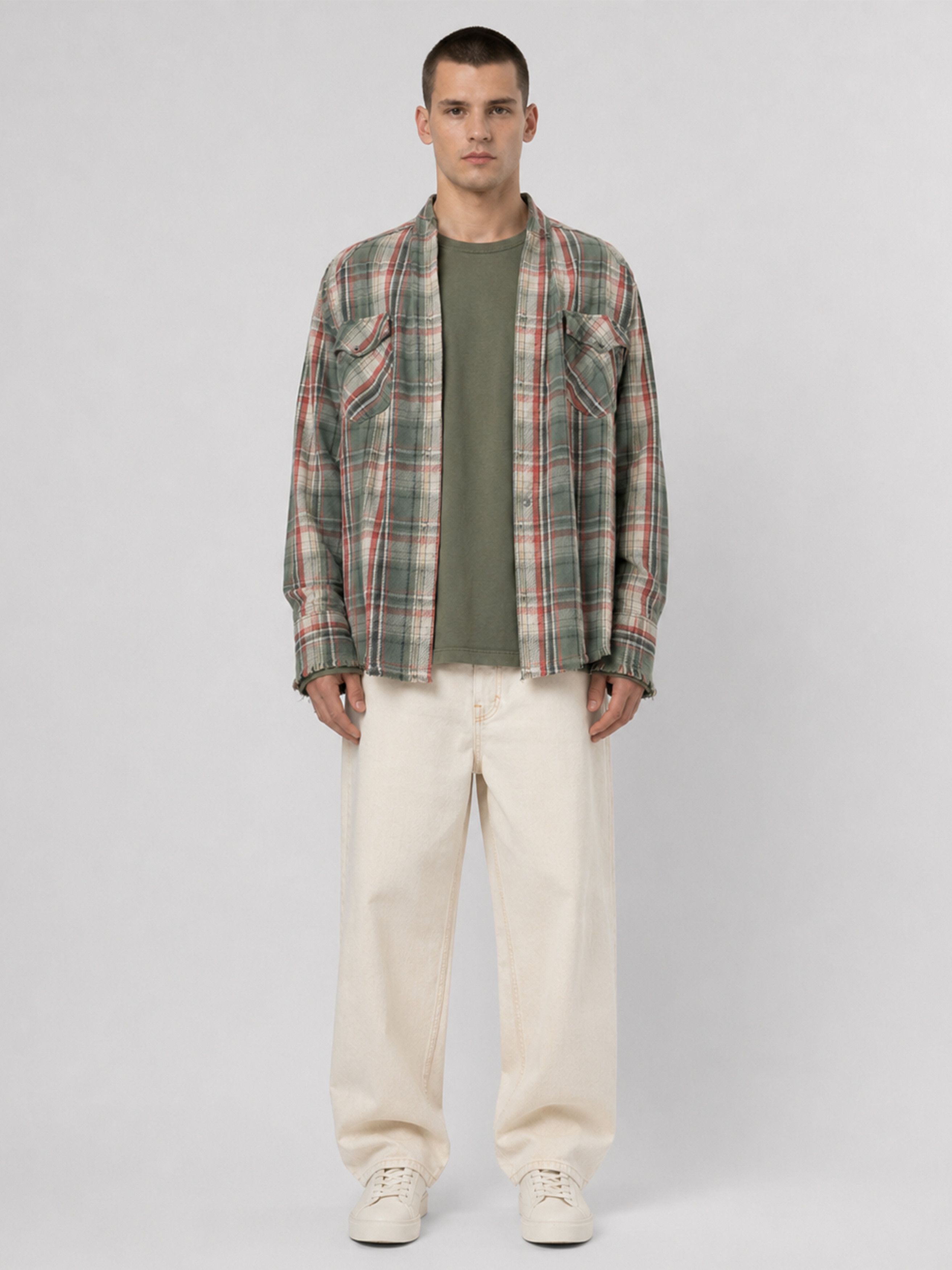 Greg Lauren Plaid Western Studio Overshirt Size US XL / EU 56 / 4 - 10 Thumbnail