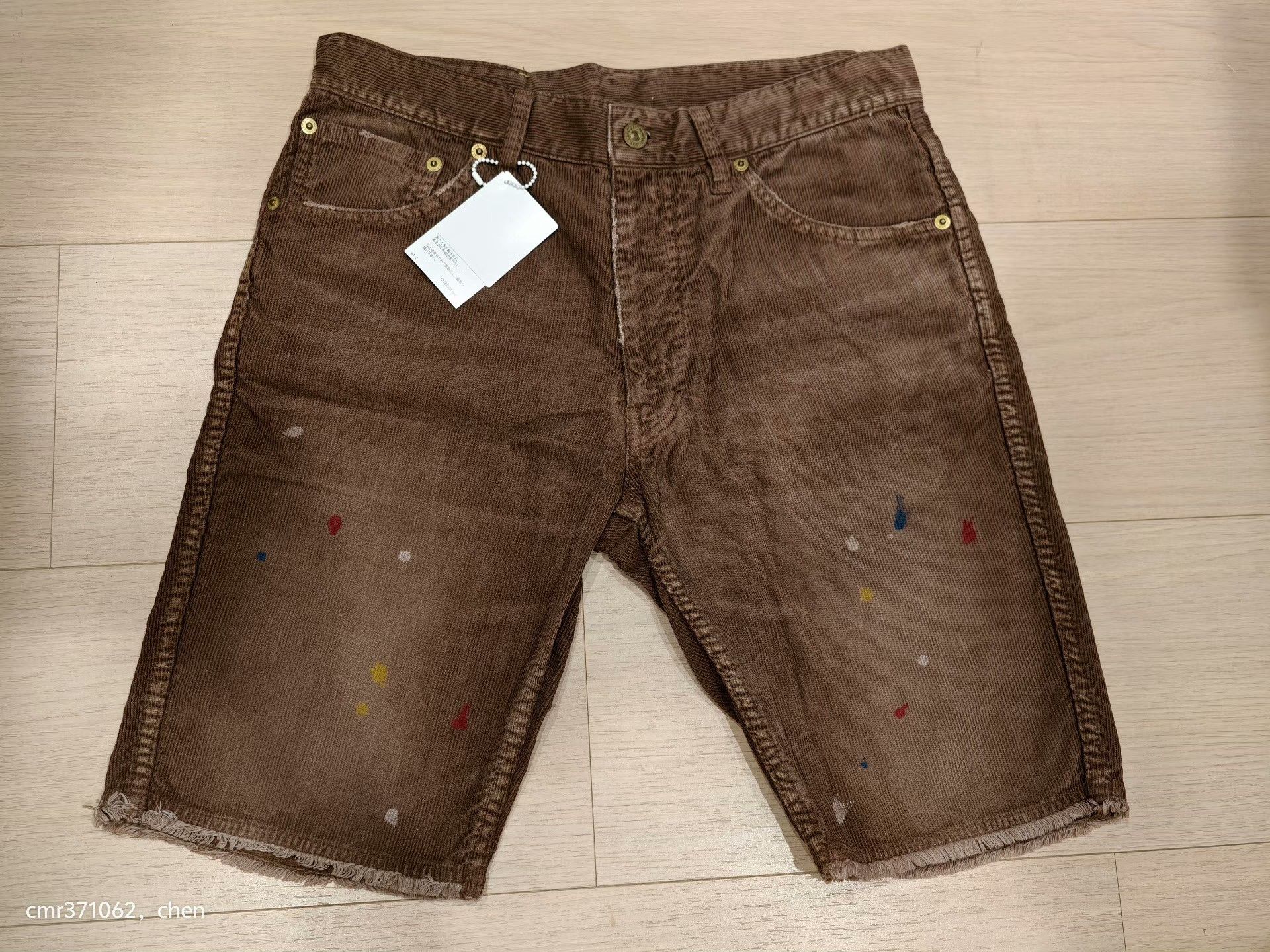 Visvim VISVIM 17SS FLUXUS 03 CORD SHORTS Size US 26 / EU 42 - 1 Thumbnail