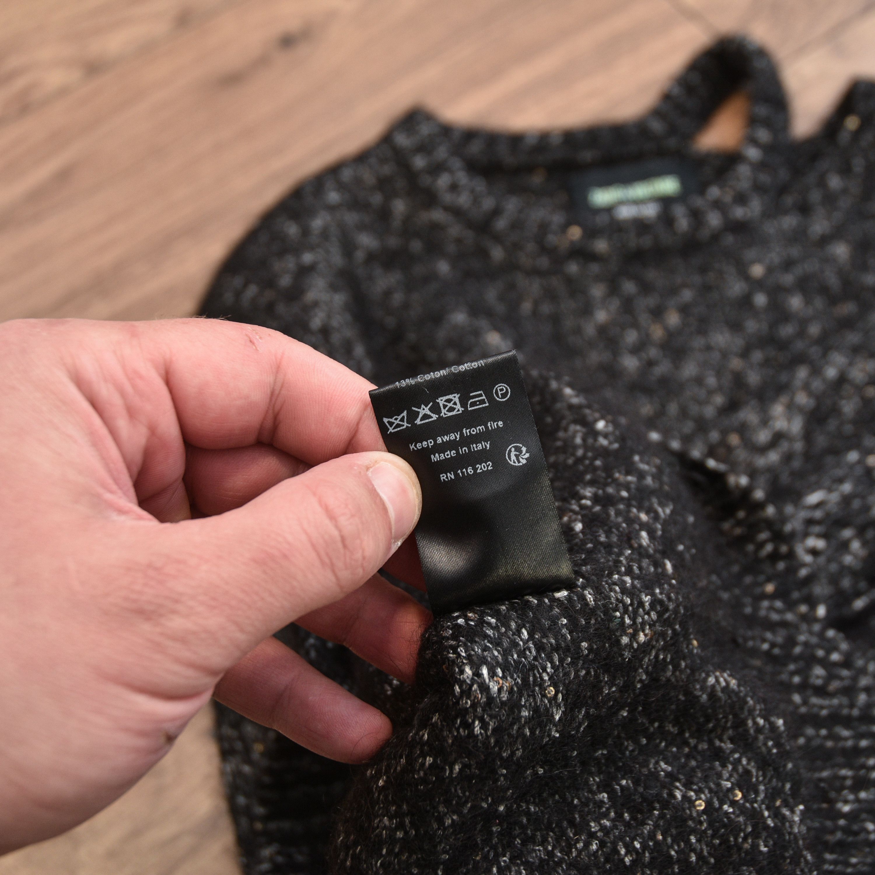 Zadig & Voltaire ZADIG VOLTAIRE Katy Bse Alpaca Silk Knit Sweater Sequin sz L Size L / US 10 / IT 46 - 11 Thumbnail
