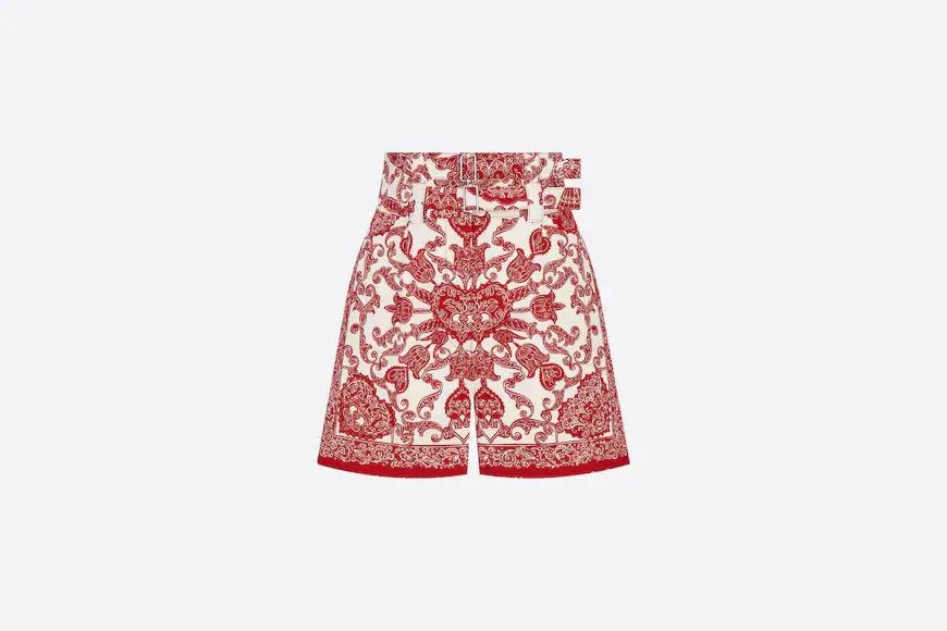 image of Dior O1W1Db10124 Short In Red, Women's (Size 26)