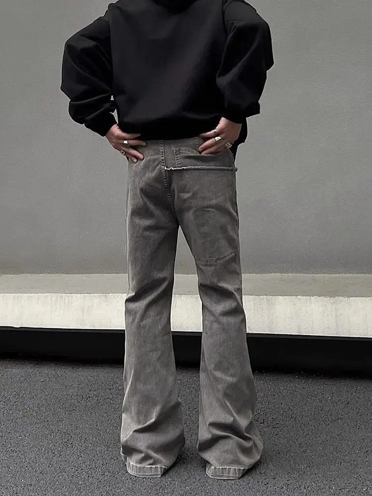 Japanese Brand × Jean Vintage mopping high street wide leg flared jeans Size US 30 / EU 46 - 4 Thumbnail