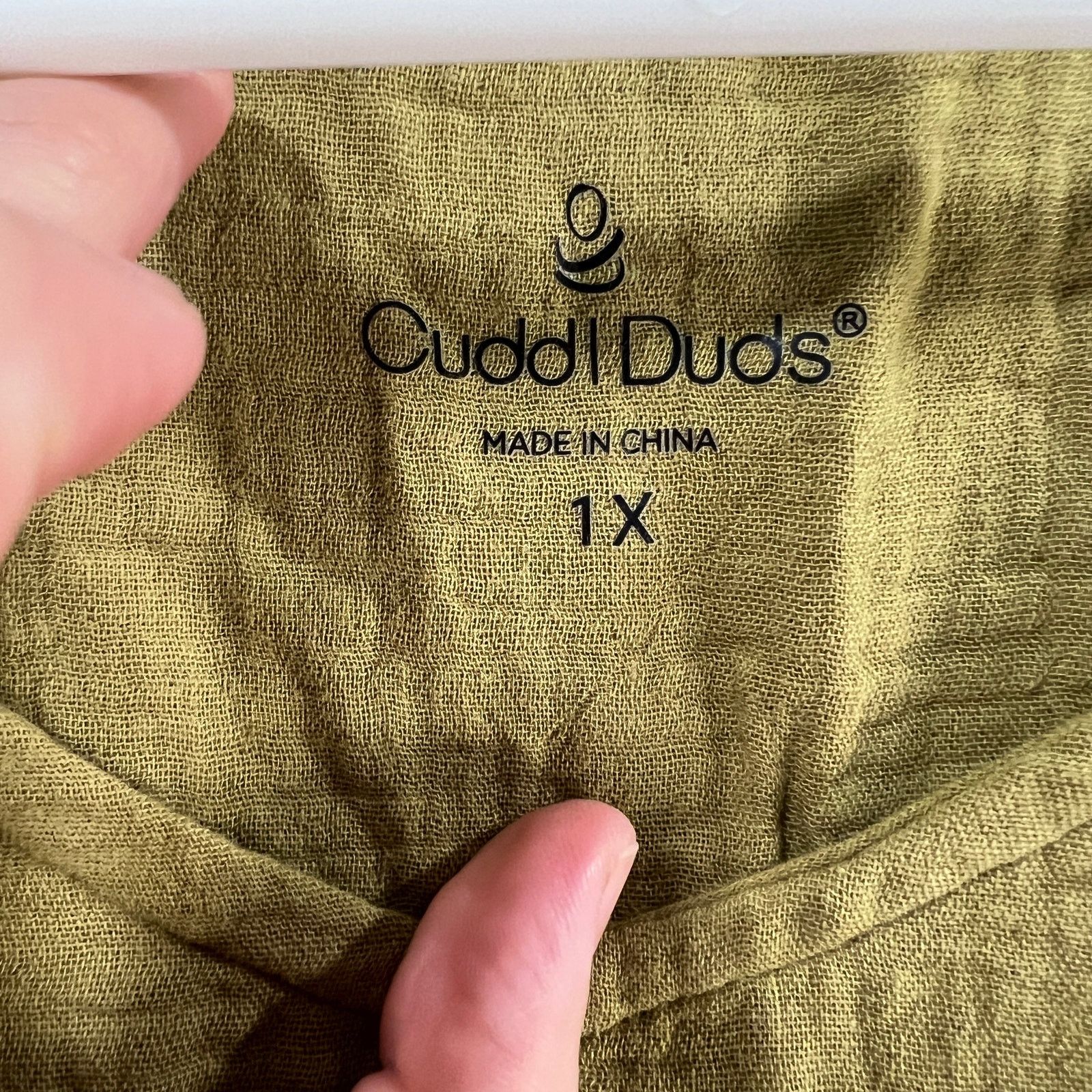 Other Cuddl Duds Casual Top Shirt Ladies Green Deep Moss Size 1X Size XL / US 12-14 / IT 48-50 - 4 Thumbnail