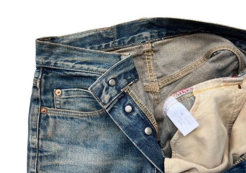 Blue Blue Japan Vintage Blue Blue Japan Selvedge Distressed Rusty Jeans 29 Size US 29 - 11 Thumbnail