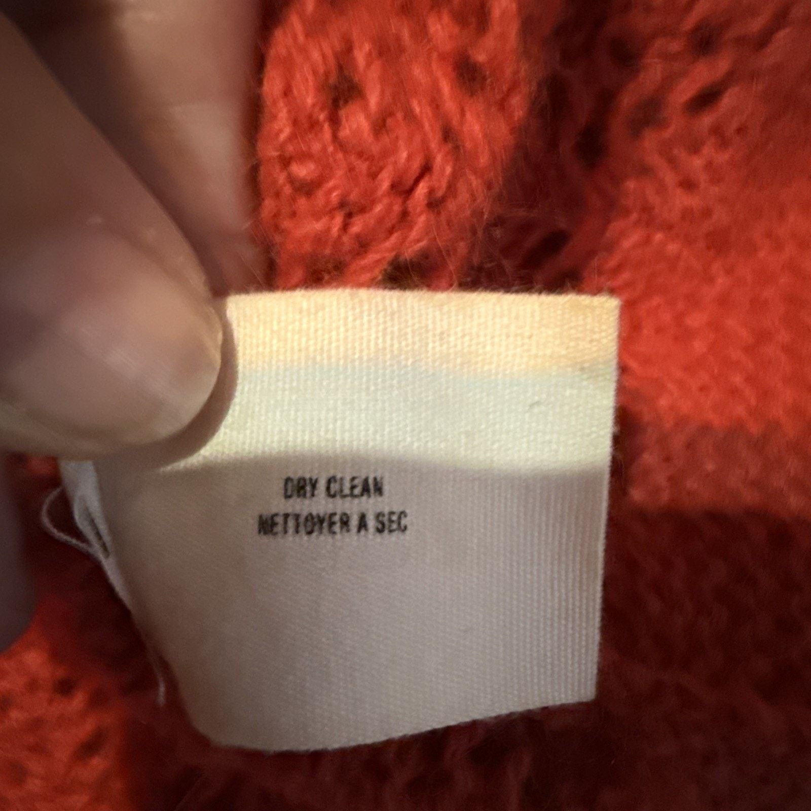 Anthropologie Anthro Sparrow Lambswool Angora Cardigan Rust Small pockets Size S / US 4 / IT 40 - 10 Thumbnail