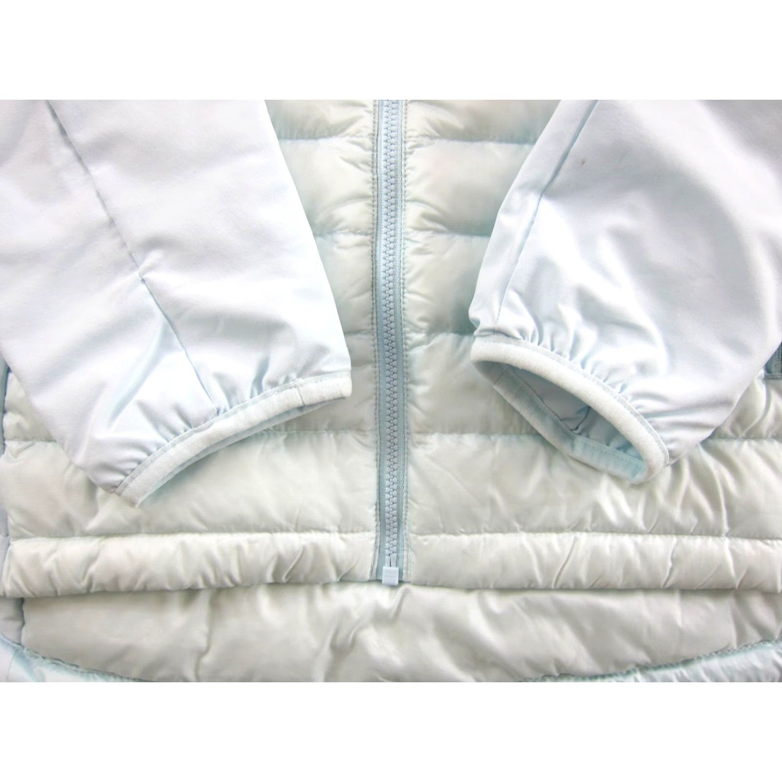 Jack Wolfskin Jack Wolfskin Light Blue Quilted Hooded Puffer Jacket Women M Down 700 Feather Blues Size M / US 6-8 / IT 42-44 - 6 Thumbnail
