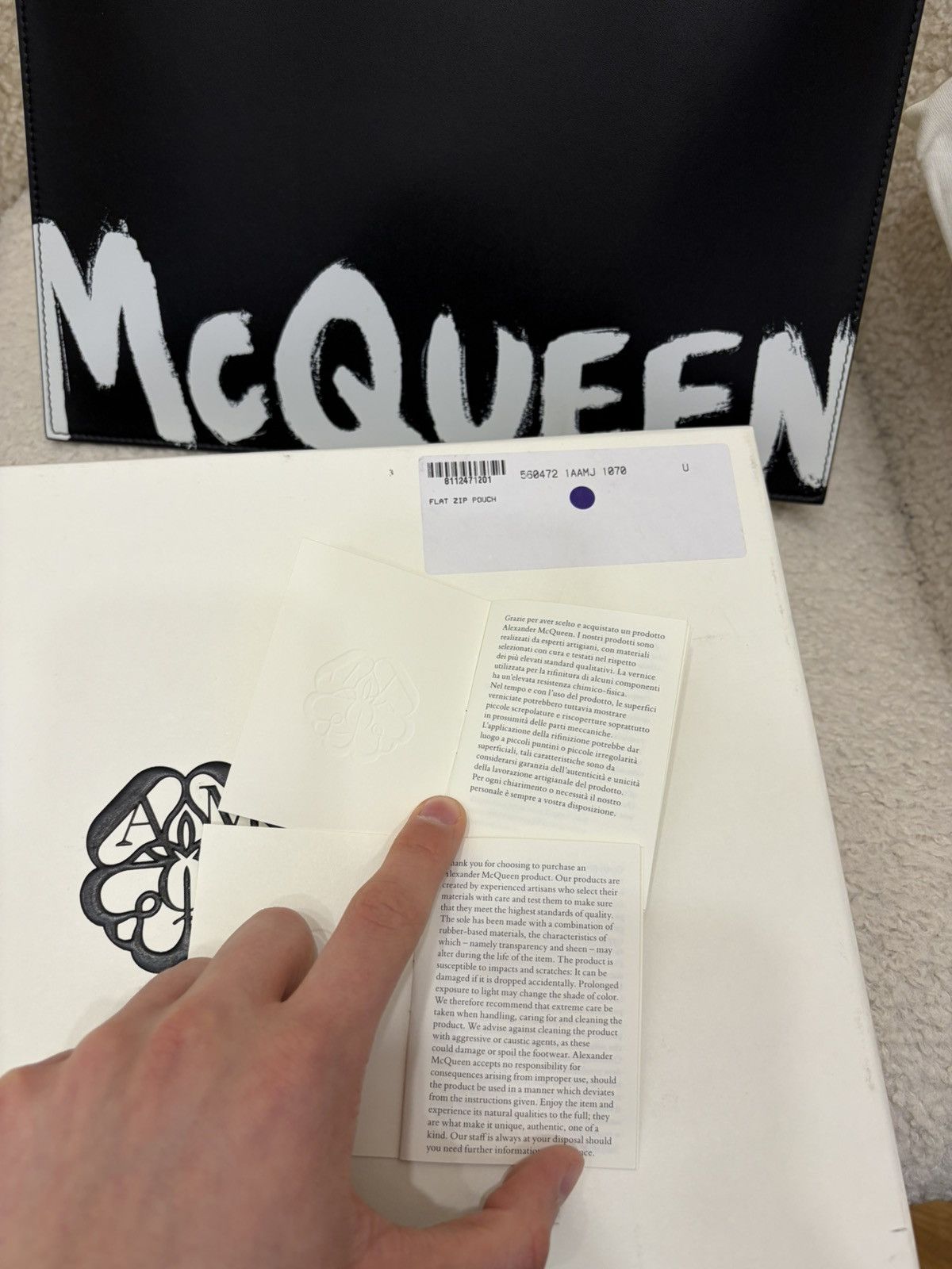 Alexander McQueen Alexander McQueen Pouch Size ONE SIZE - 13 Thumbnail