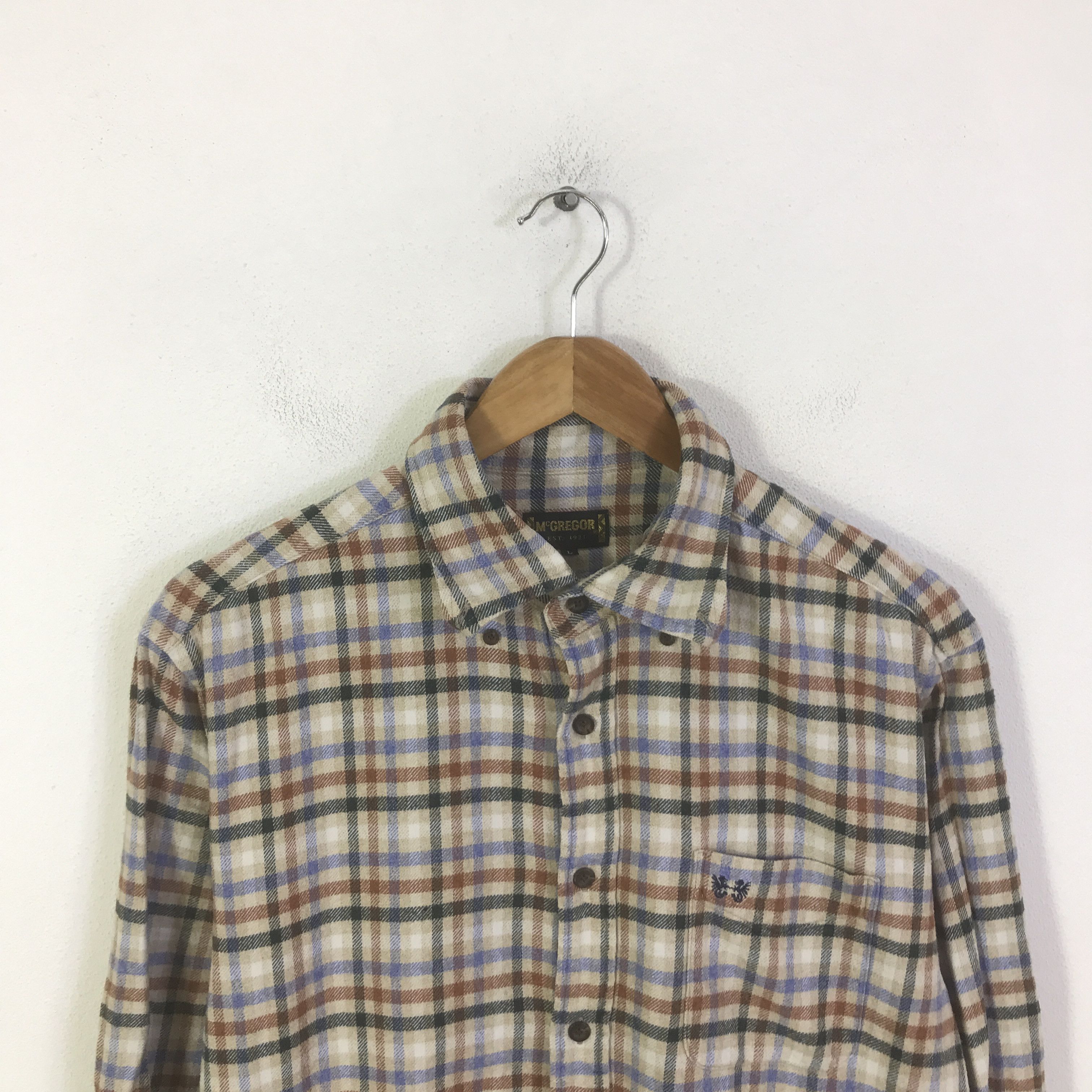 McGregor vtg mcgregor tartan button up shirt K117B17 Size US L / EU 52-54 / 3 - 2 Thumbnail