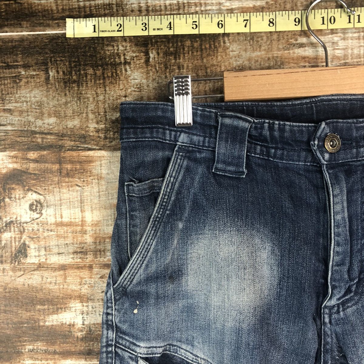 Japanese Brand Field Core Blue Distressed Denim Pants #A2122 Size US 31 - 7 Thumbnail
