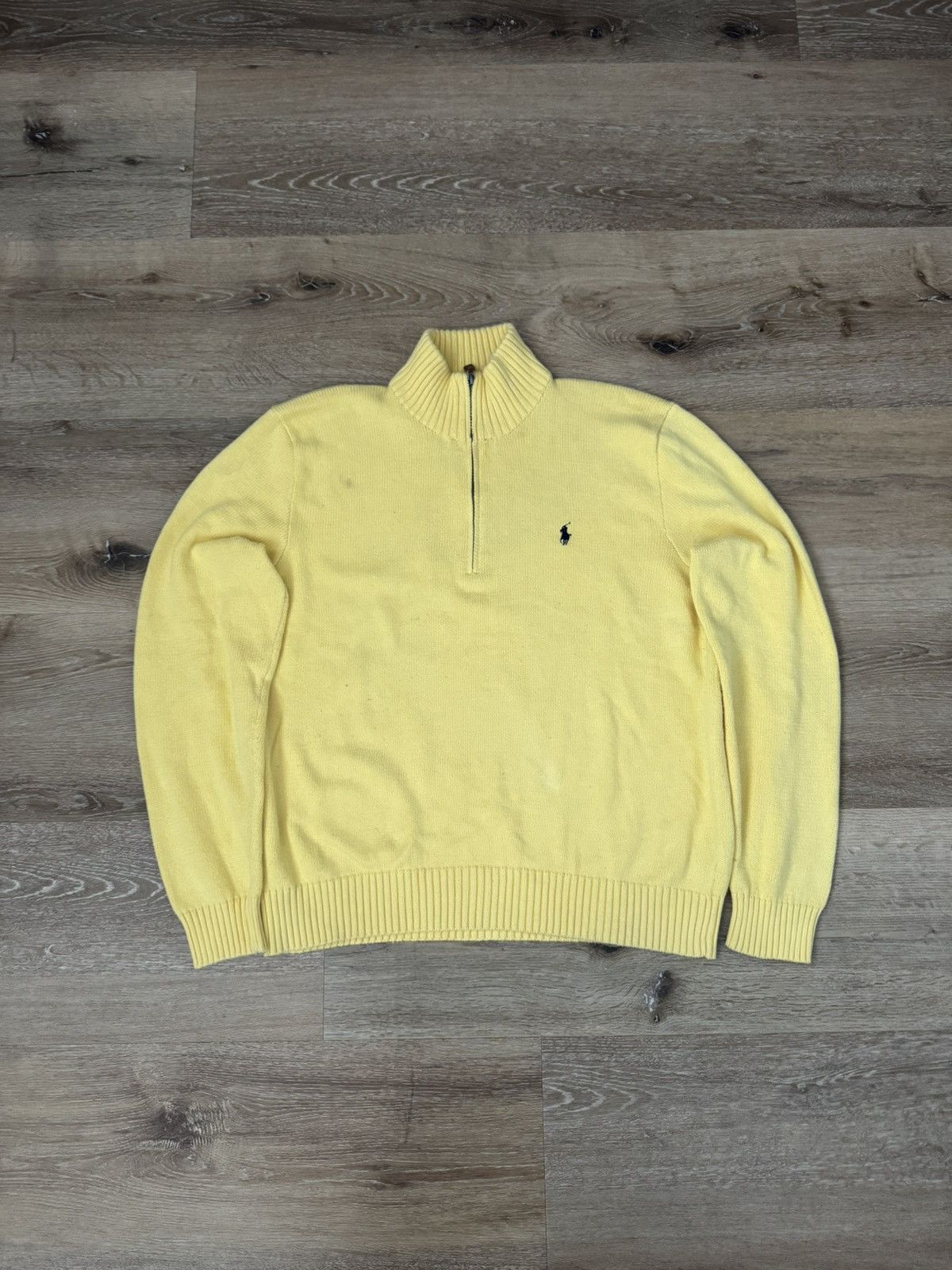 Polo Ralph Lauren Polo Ralph Lauren Gele Quarter-Zip Trui L Size US L / EU 52-54 / 3 - 2 Thumbnail