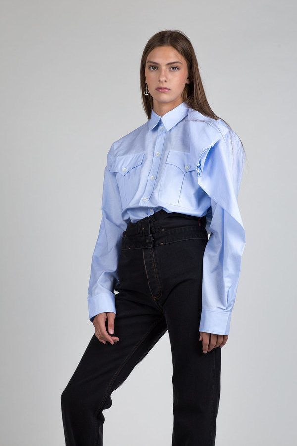 Y/Project Y/project Military Belted Boxy Shirt Size US S / EU 44-46 / 1 - 13 Thumbnail