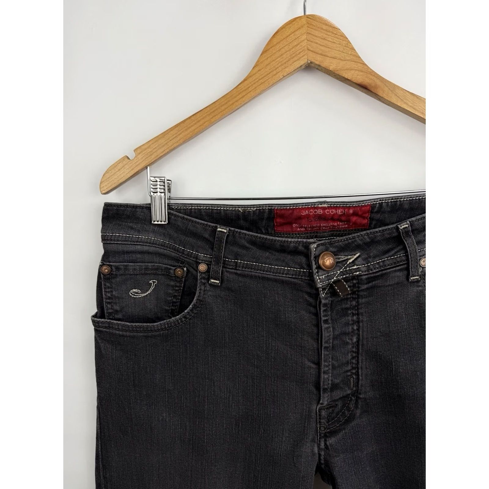 Jacob Cohen Jacob Cohen Luxury Denim Tailored Jeans 688 Made in Italy Size 35 Black Mens Size US 35 - 7 Thumbnail