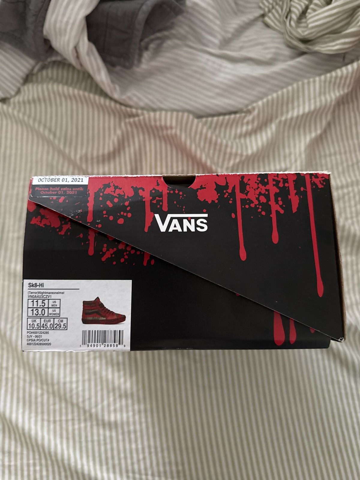 Vans Vans Sk8 House of Horrors Freddy Kruger Size US 11.5 / EU 44-45 - 7 Thumbnail