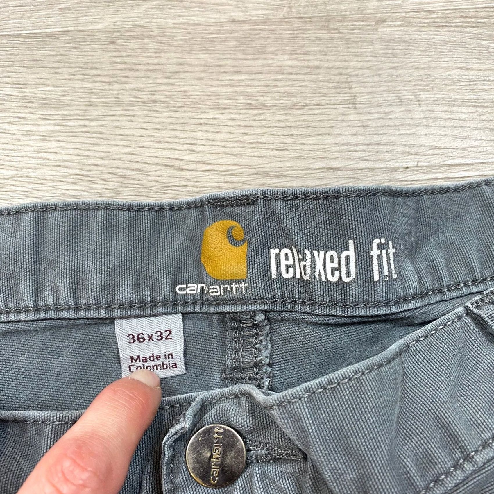 Carhartt Carhartt Work Pants Men's Relaxed Fit Rugged Flex 34x30 Gray Carpenter Size US 34 / EU 50 - 5 Thumbnail