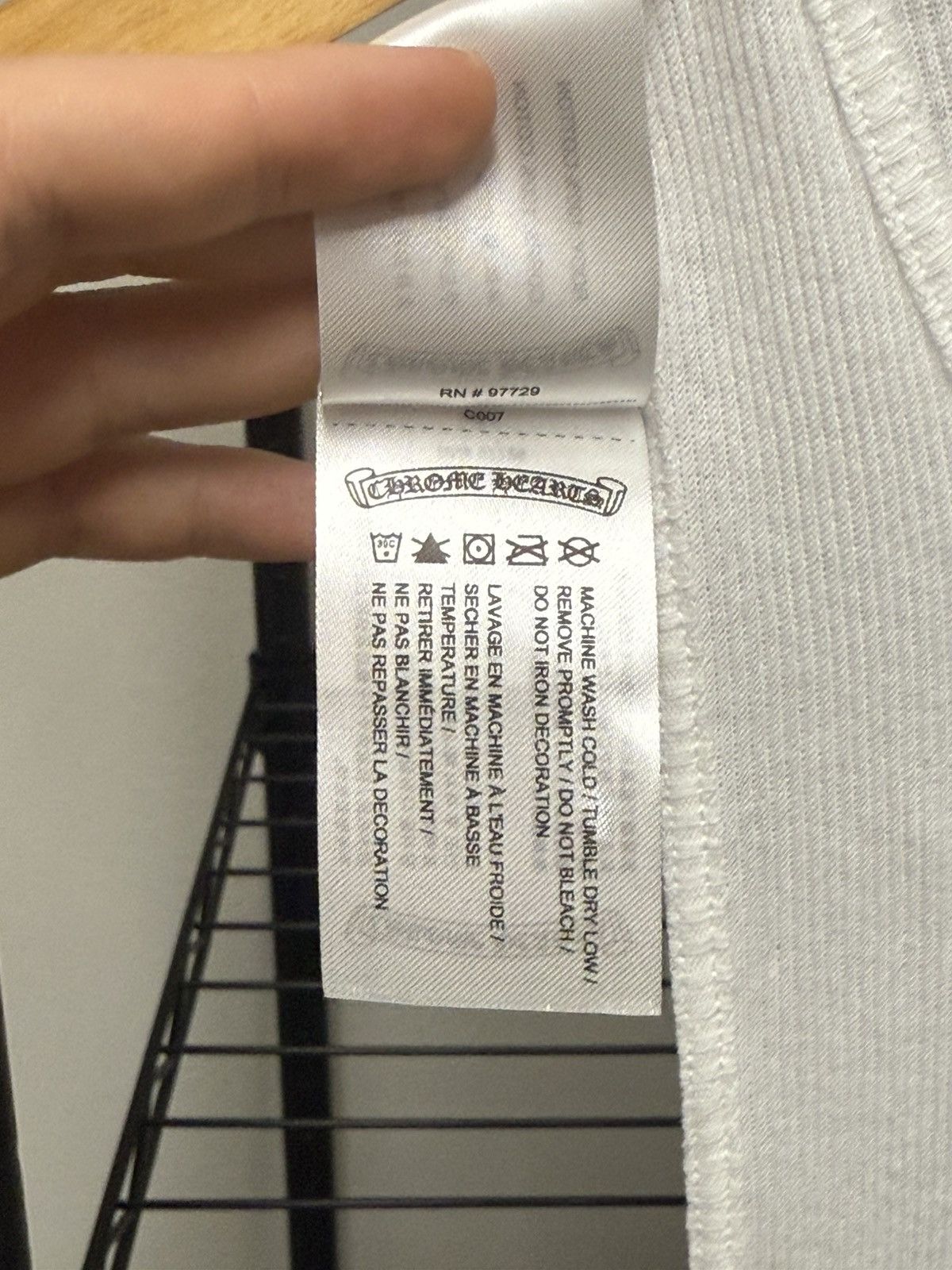 Chrome Hearts Chrome Hearts T-bar logo ribbed tank Size US M / EU 48-50 / 2 - 7 Thumbnail