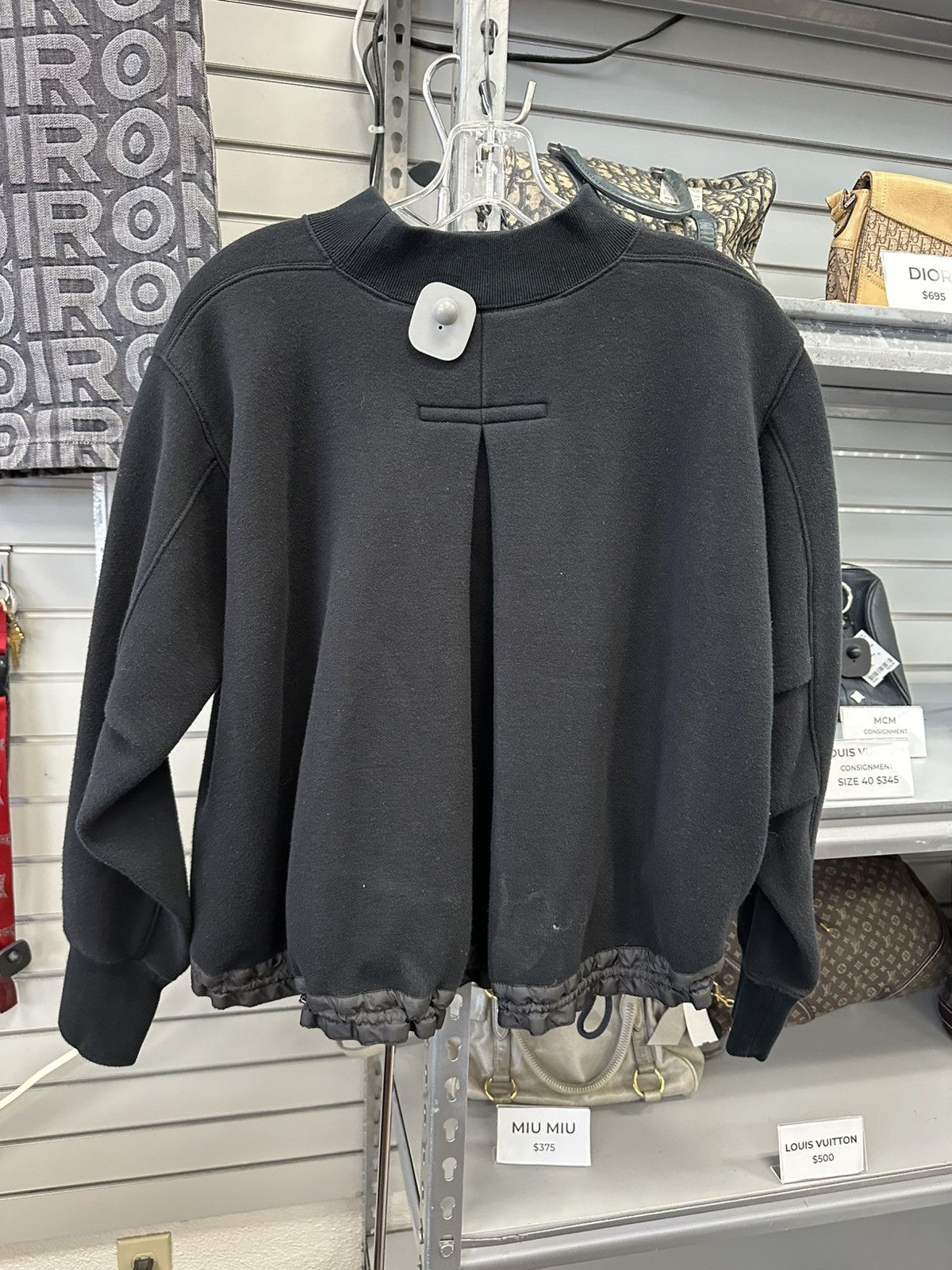 Sacai SACAI CINCHED DRAWSTRING CROPPED SWEATSHIRT Size US S / EU 44-46 / 1 - 2 Thumbnail
