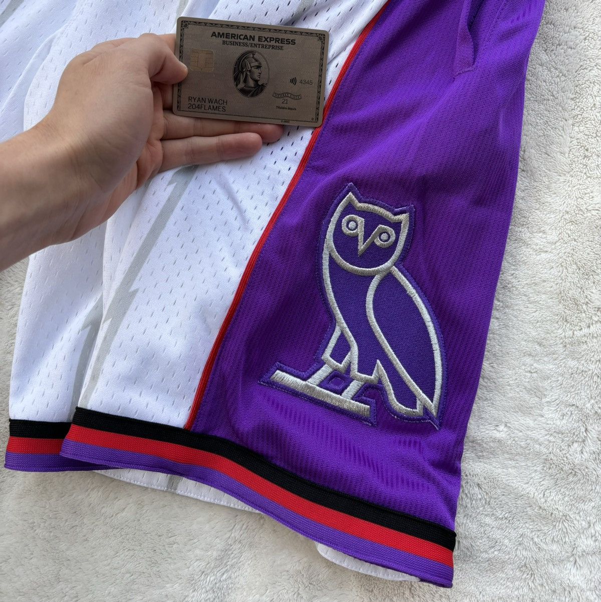 October's Very Own OVO x Mitchell & Ness x Raptors Shorts - Rare! Size US 42 / EU 58 - 2 Thumbnail