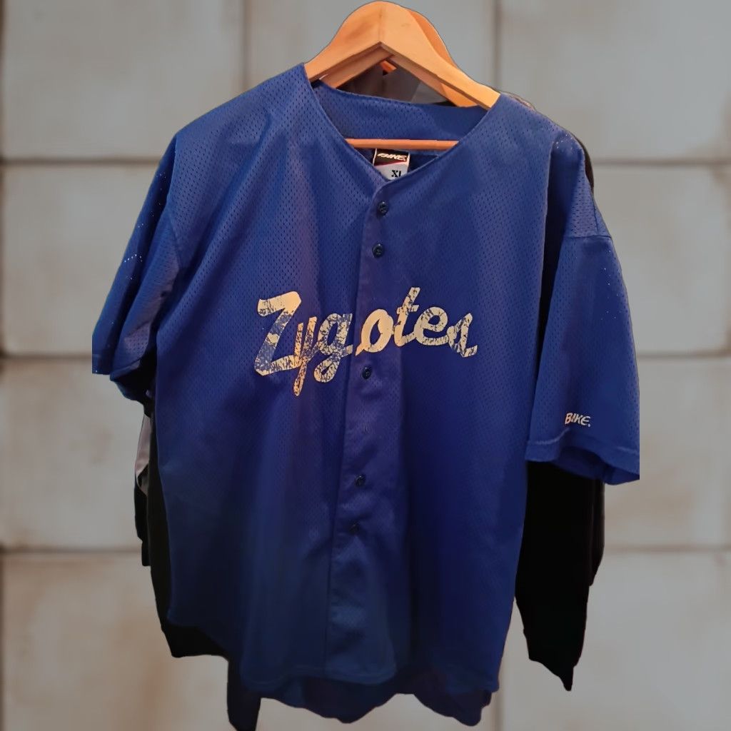 Vintage VINTAGE Bike Zygotes Baseball Jersey Blue XL Men Casual Baseball Jersey (Bike Athletic) Mens XL Blue Zygotes Jersey Size US XL / EU 56 / 4 - 1 Thumbnail