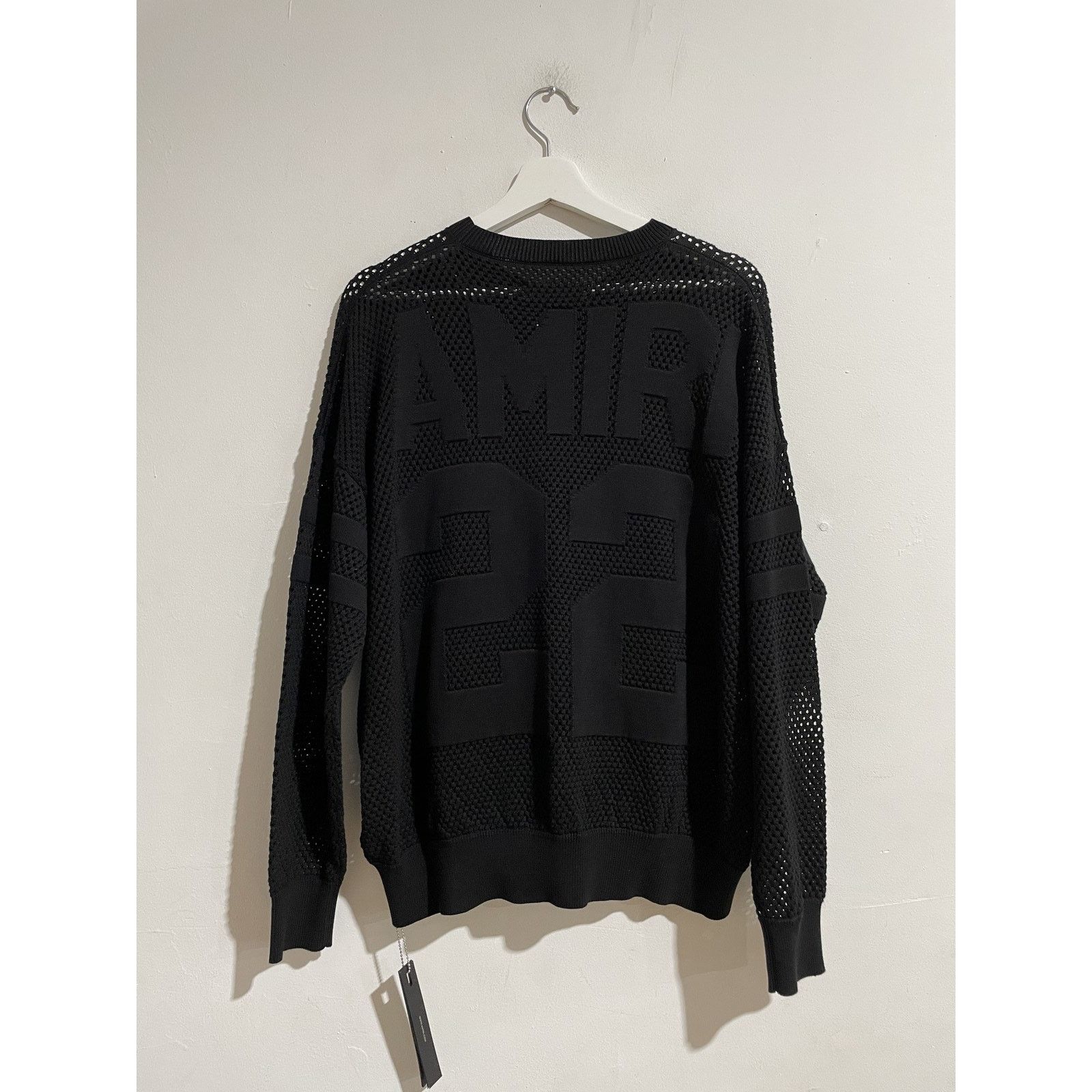 Amiri AMIRI KNITTED BLACK MESH JERSEY SIZE M NEW Size US M / EU 48-50 / 2 - 2 Thumbnail