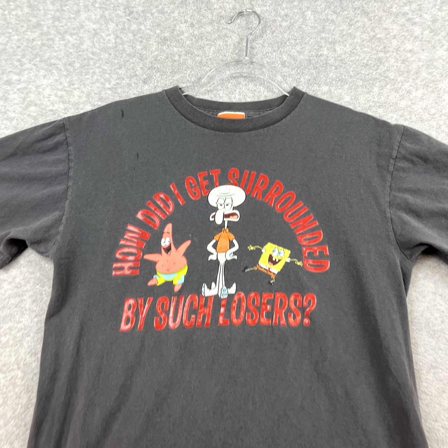 Vintage VINTAGE SpongeBob SquarePants T Shirt Mens S Jellyfishing Y2K 2004 Black Size US S / EU 44-46 / 1 - 3 Thumbnail