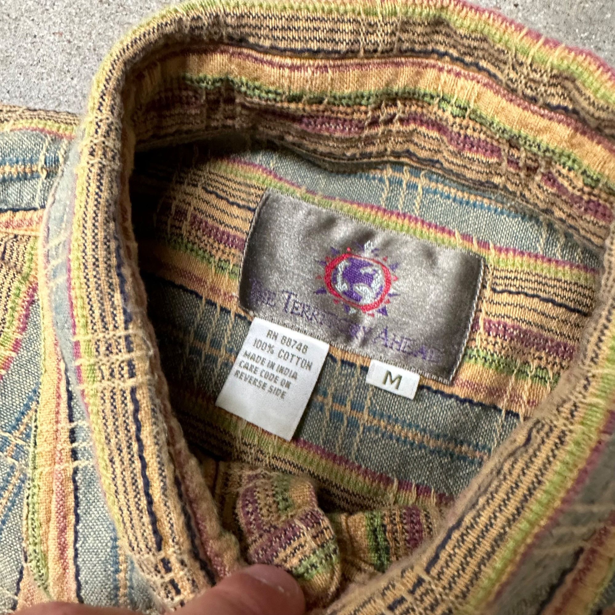 The Territory Ahead × Vintage Vintage The Territory Ahead Heavyweight Knit Button Up Shirt Size US L / EU 52-54 / 3 - 2 Thumbnail