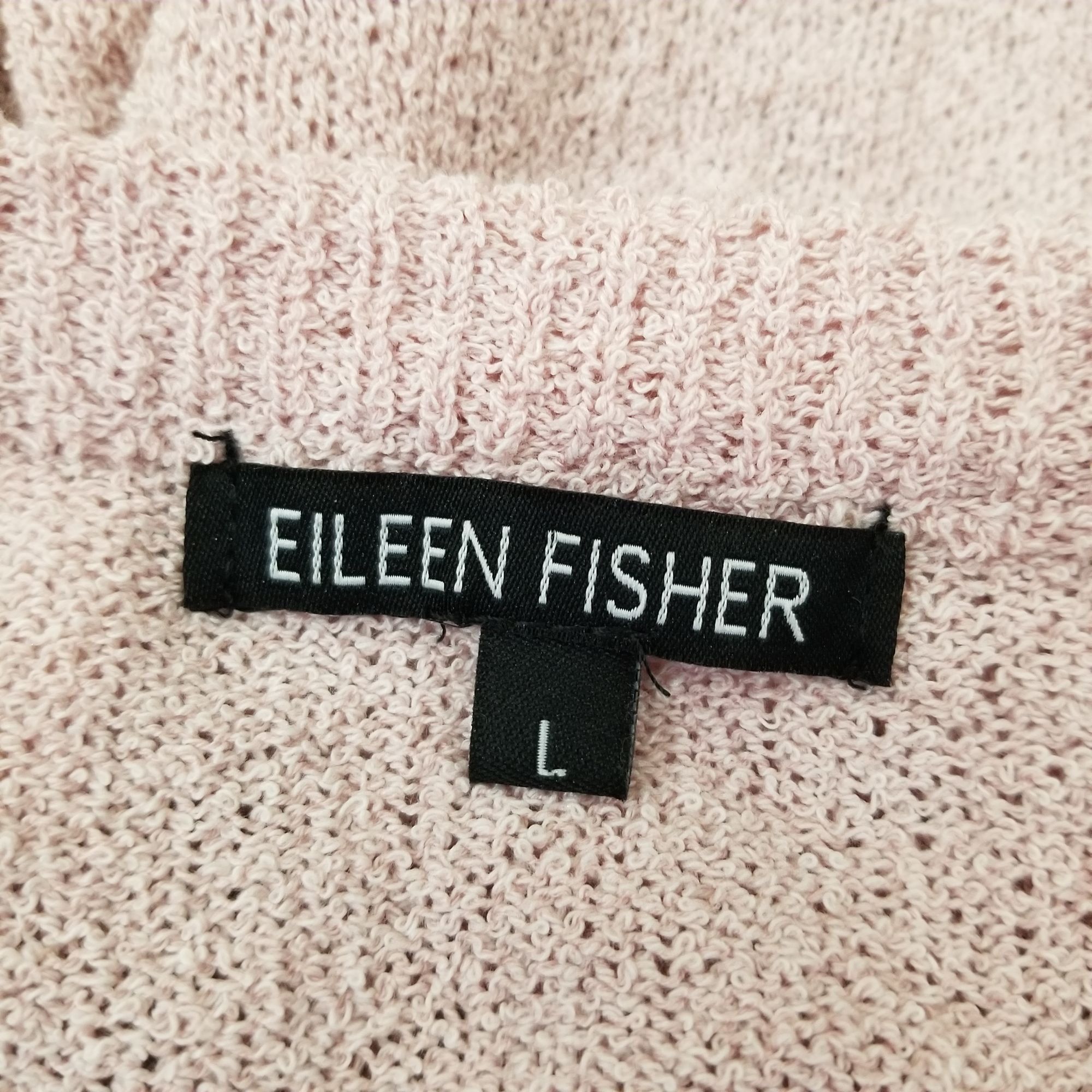 Eileen Fisher Eileen Fisher L Pink Tight Knit Long Sleeve Top Pullover Swe Size L / US 10 / IT 46 - 3 Thumbnail