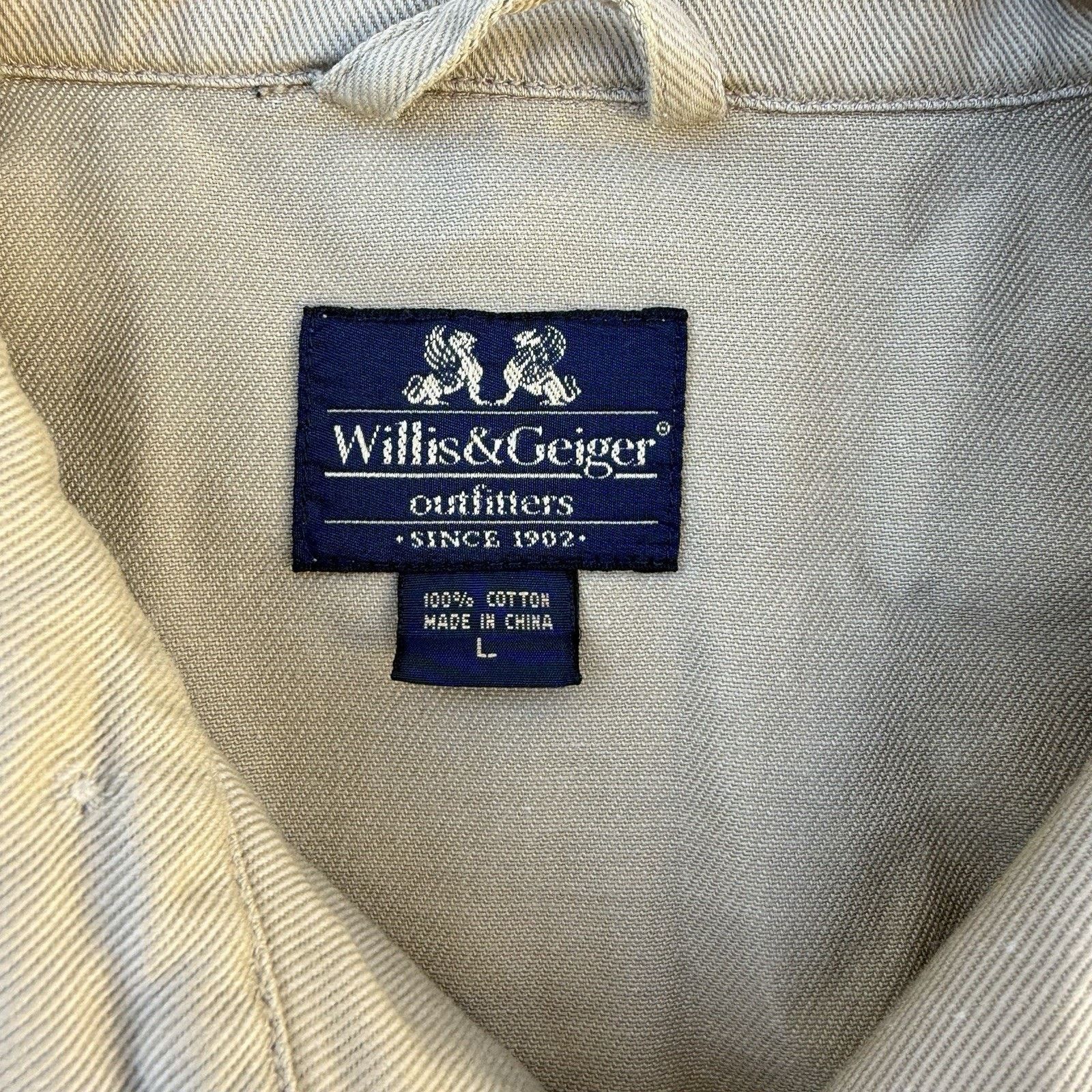 Vintage × Willis & Geiger Vintage Willis & Geiger Hemingway Beige Bush Safari Jacket Size US L / EU 52-54 / 3 - 5 Thumbnail