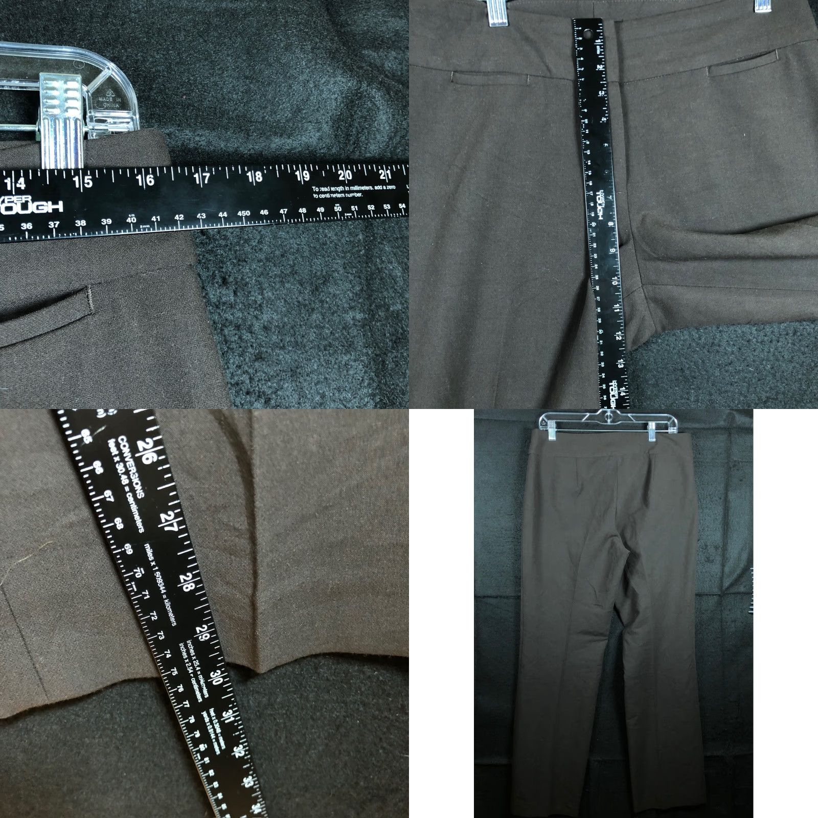 Talbots Talbots Pants Womens Brown Signature High Rise Career Professional Stretch 8 Size 30" / US 8 / IT 44 - 8 Thumbnail
