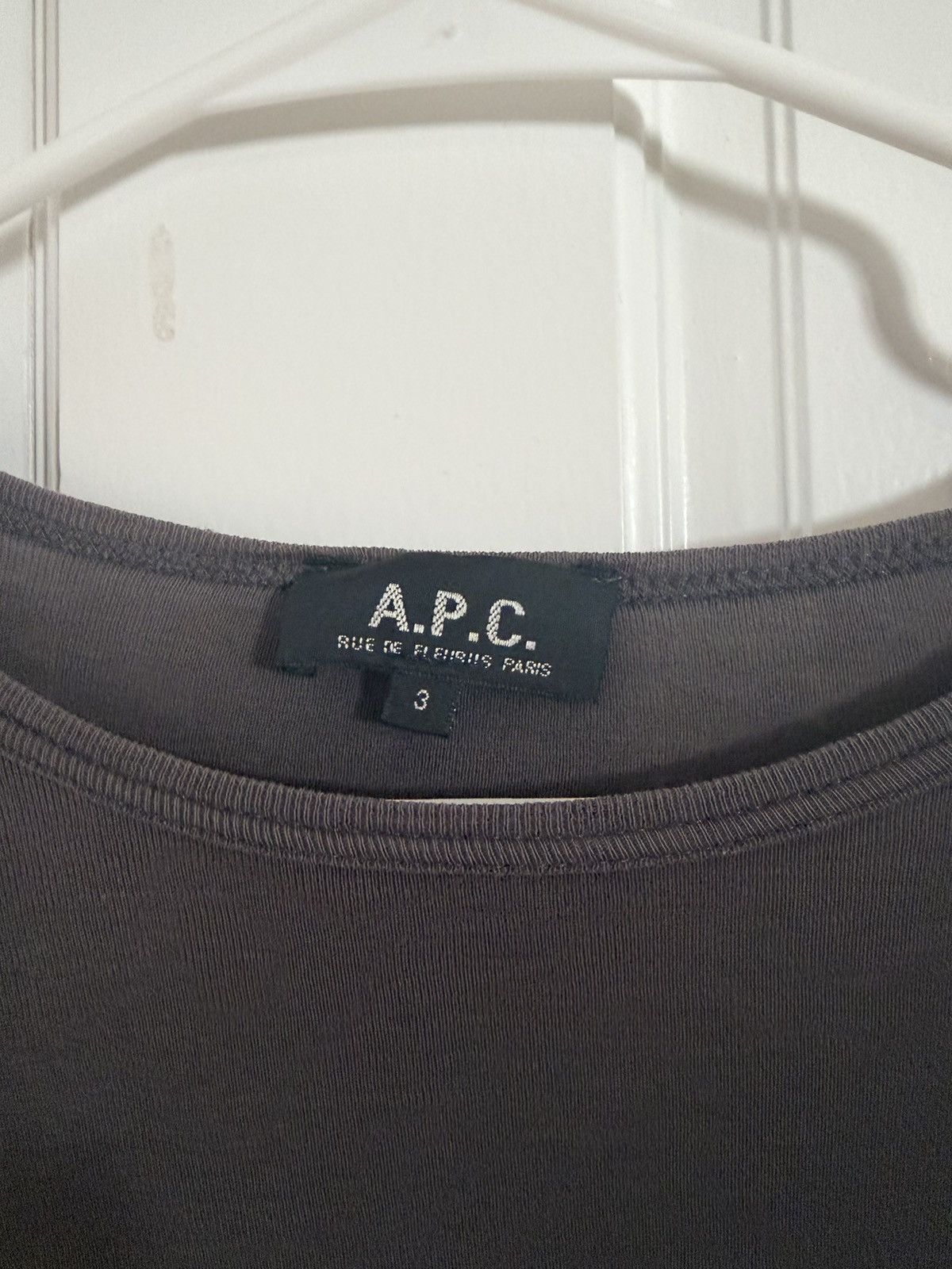 A.P.C. APC black long sleeve T-shirt size 3 Size US L / EU 52-54 / 3 - 2 Thumbnail