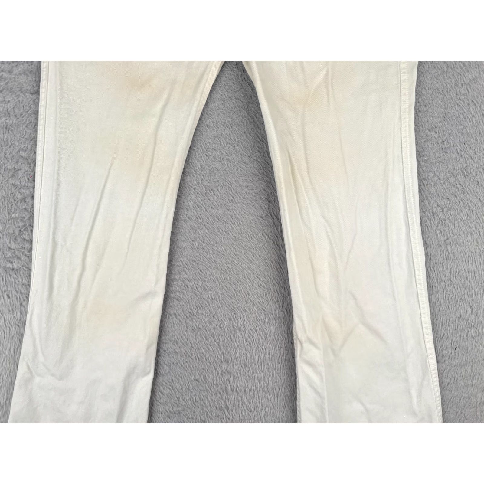 Lucky Brand VINTAGE Lucky Brand Jeans Women 0 White Juliet Chino 100% Cotton Bootcut READ ME Size 25" / US 0 / IT 36 - 3 Thumbnail