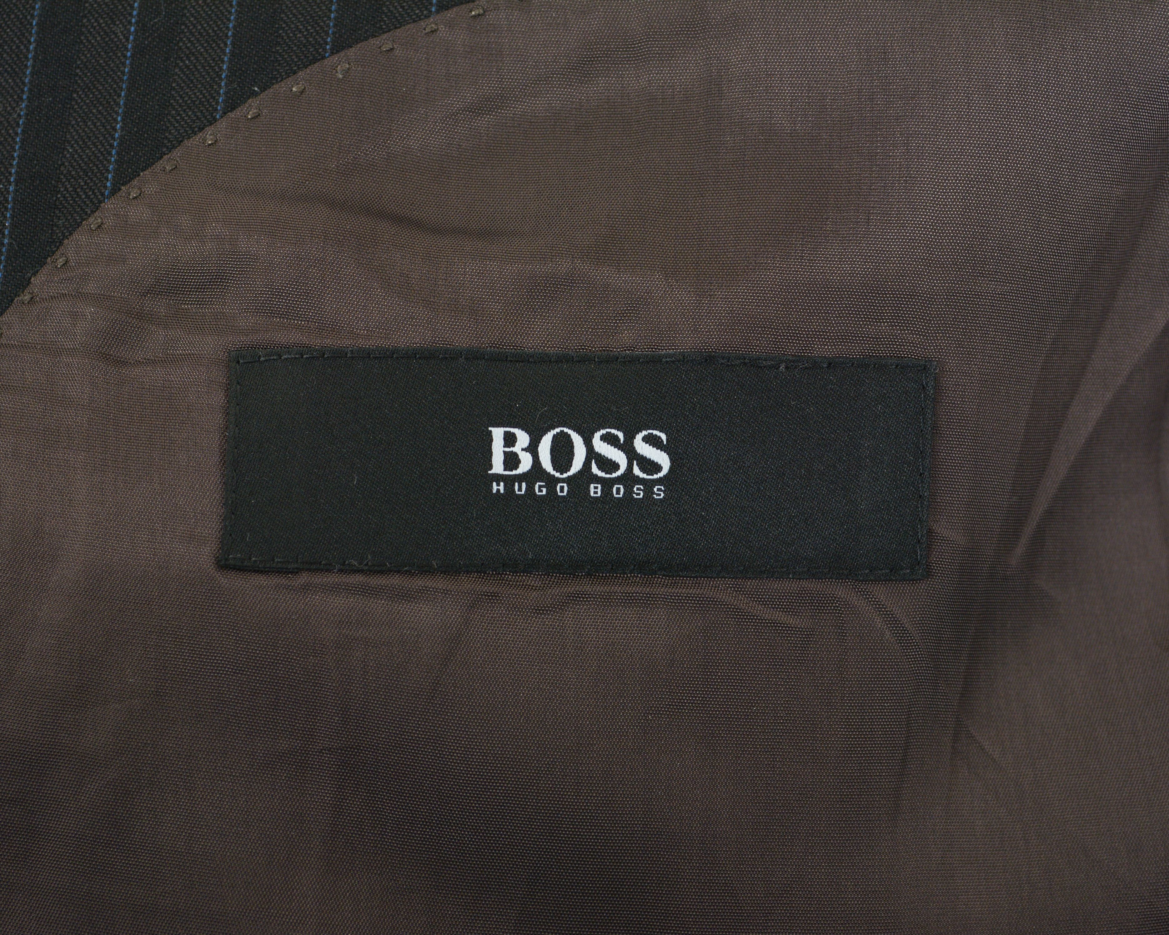 Hugo Boss Burton/Reno Men Blazer US 38L Pinstriped Jacket Coat Suit XS Size 38L - 5 Thumbnail