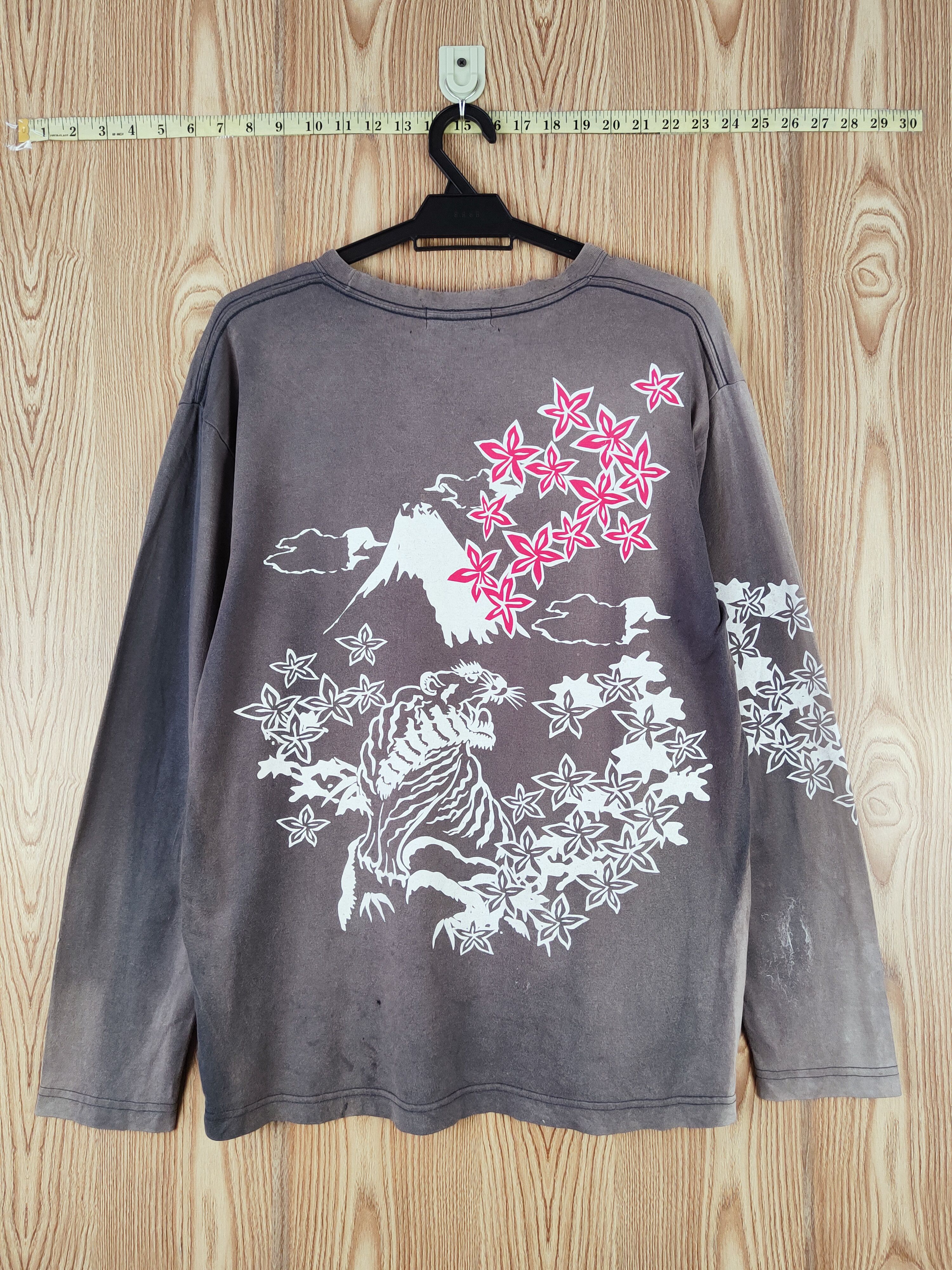 Vintage Mind Games Dark Gray Faded Long Sleeve T-shirts #W591 Size US L / EU 52-54 / 3 - 1 Thumbnail